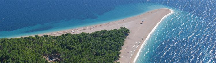 Der Zlatni Rat Strand in Bol