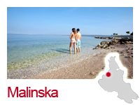 Der Ort Malinska auf der Insel Krk