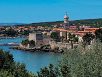 Die Stadt Krk auf der Insel Krk Die Stadt Krk auf der Insel Krk
