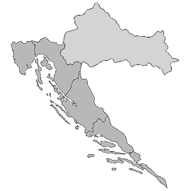 Karte von Kroatien