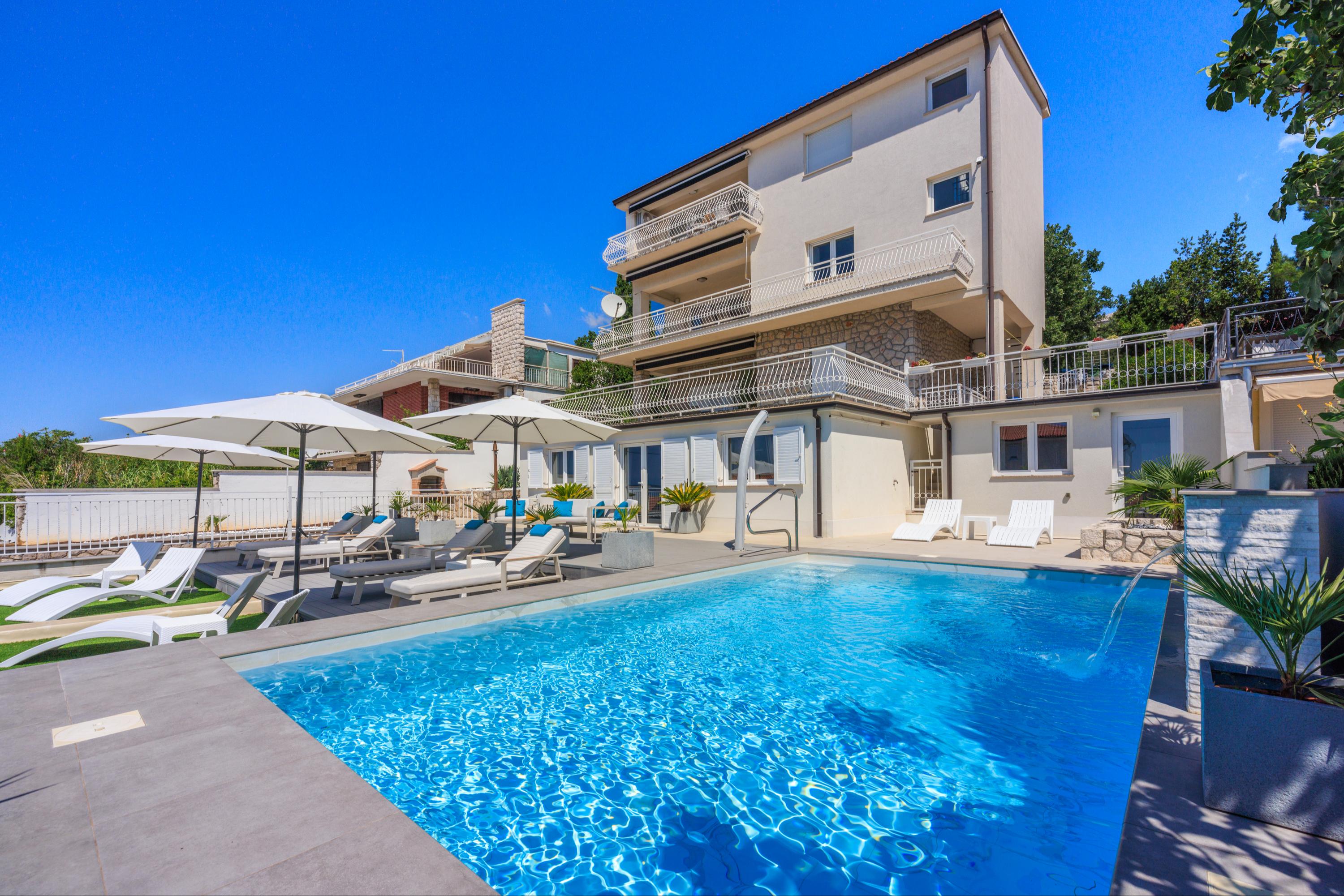 Neu eingerichtette Ferienwohnung in Crikvenica mit Meerblick