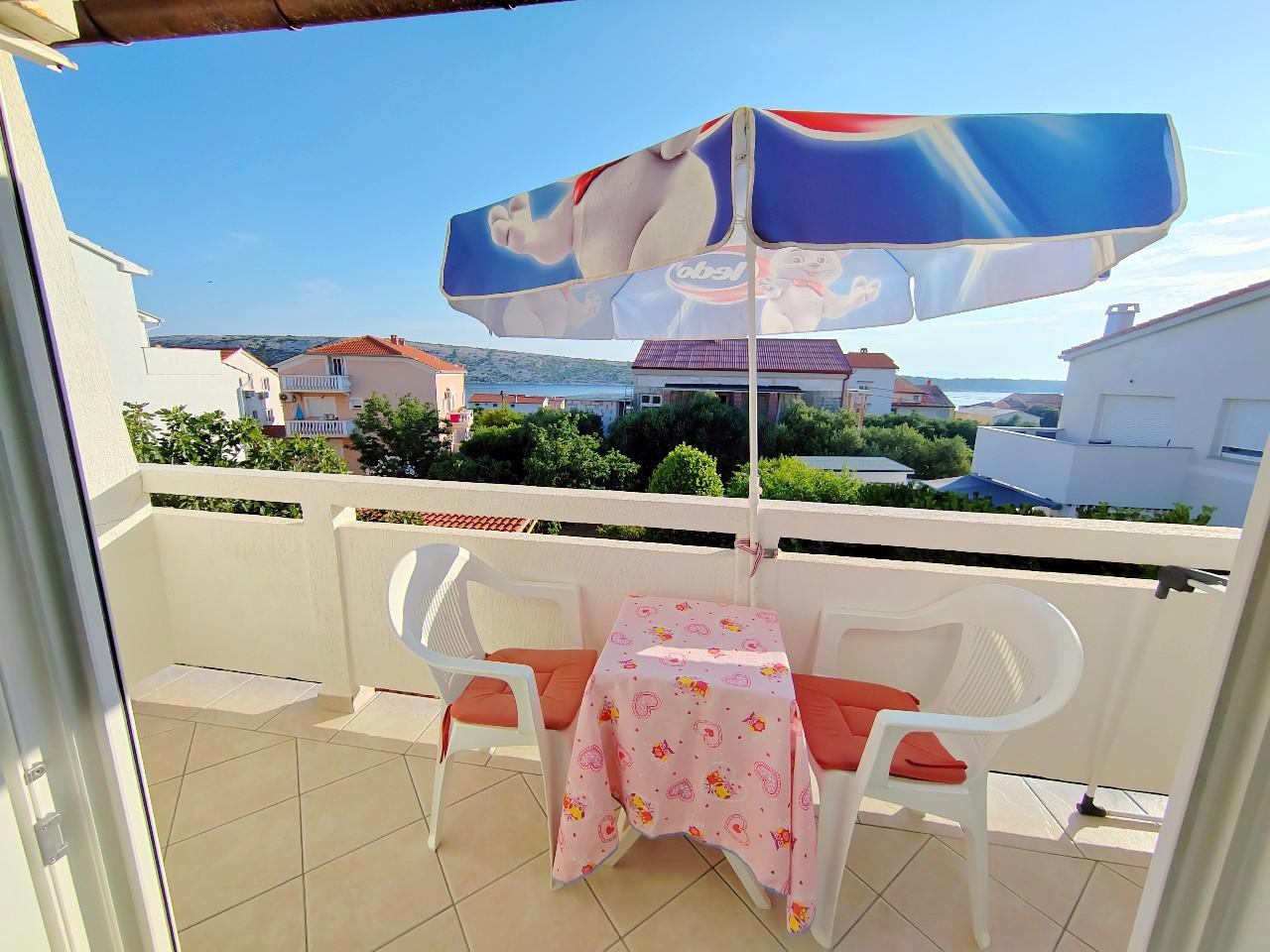 16m² - Studio für Zwei mit Meerblickbalkon - nur 200m zum Strand 