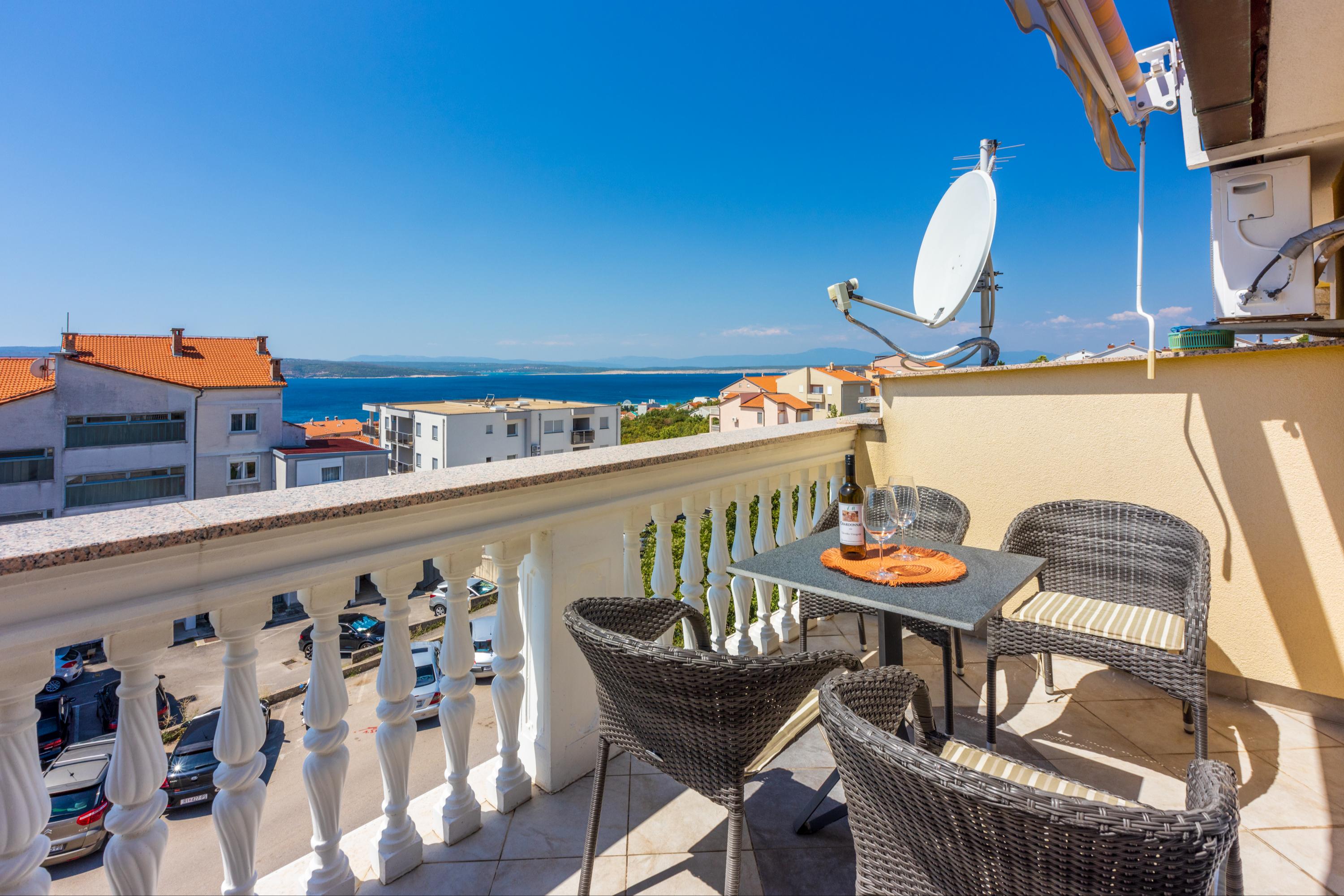 Urlaubsapartment für 2-3 Personen - Klima, Sat-TV, Internet