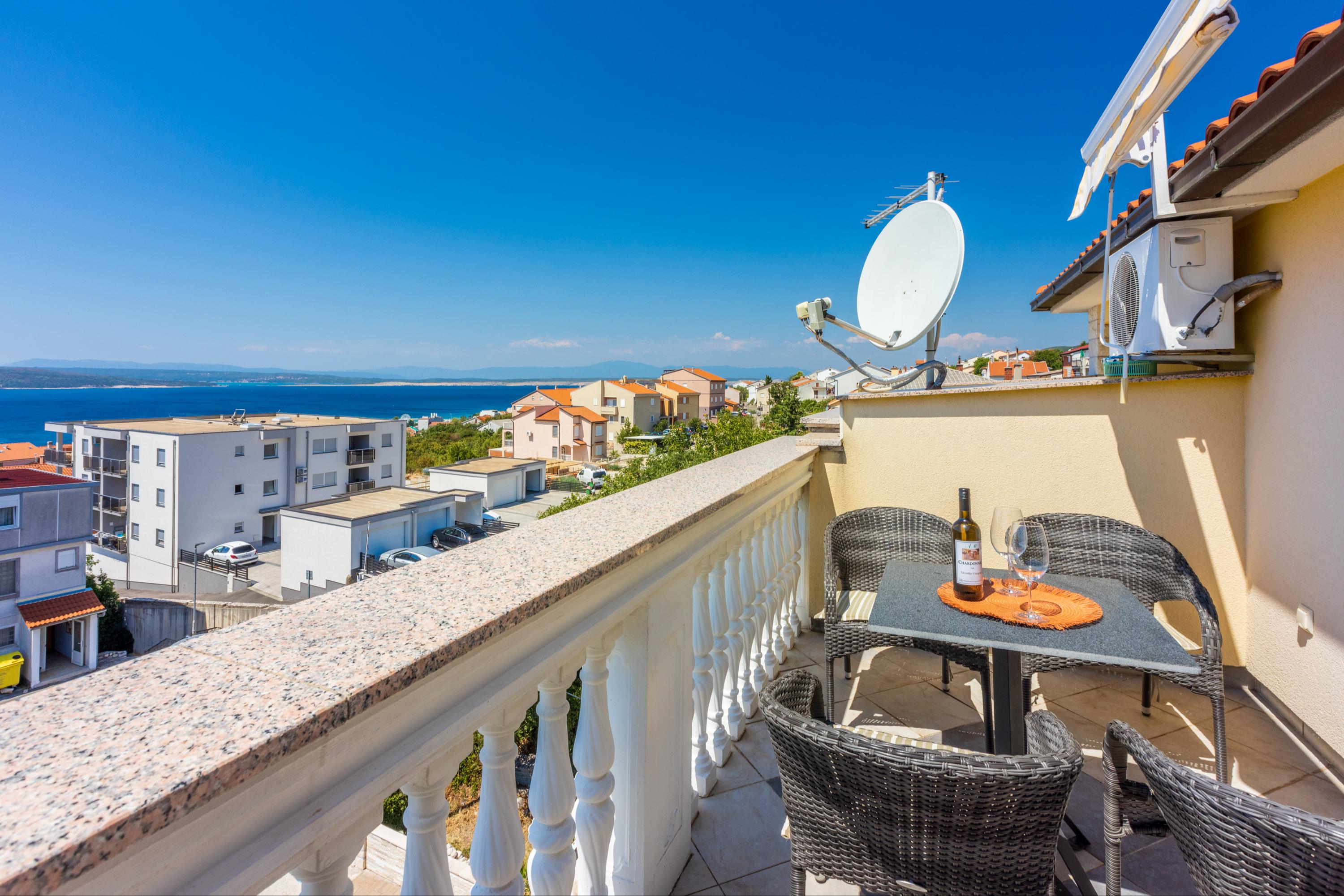 Urlaubsapartment für 2-3 Personen - Klima, Sat-TV, Internet