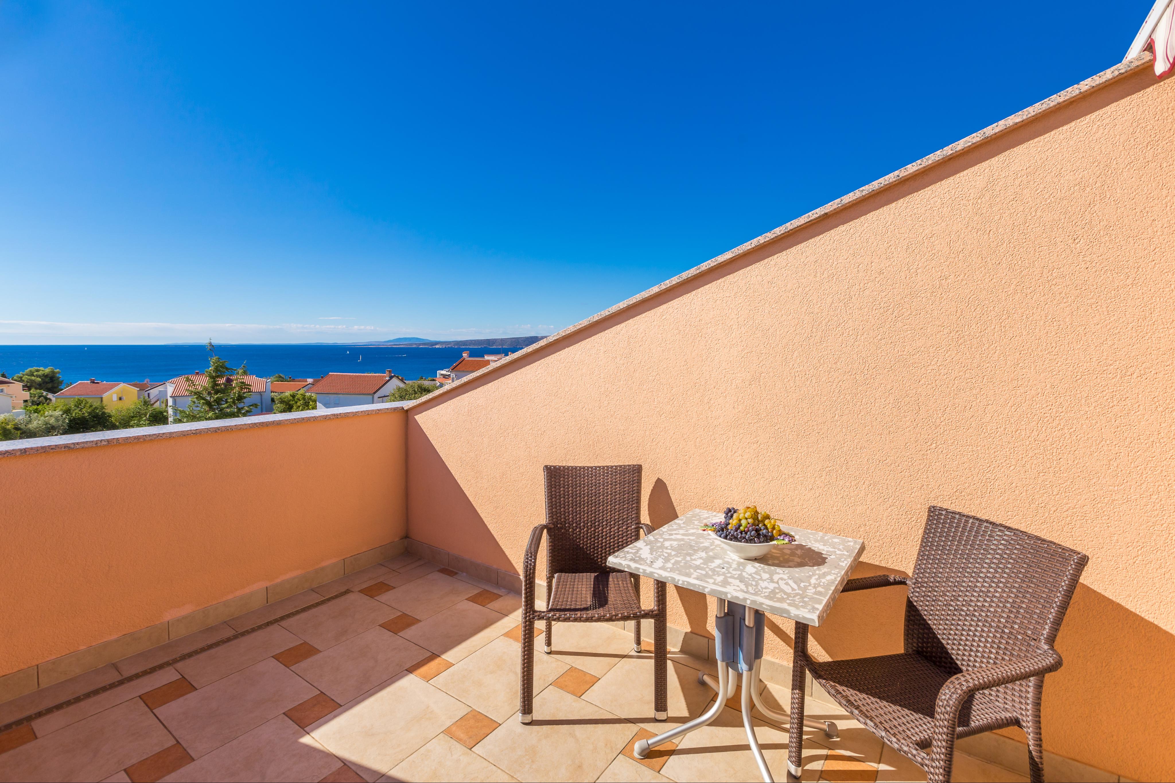 Kleines Dachgeschoss-Studio in Krk - ideal für 2 Personen