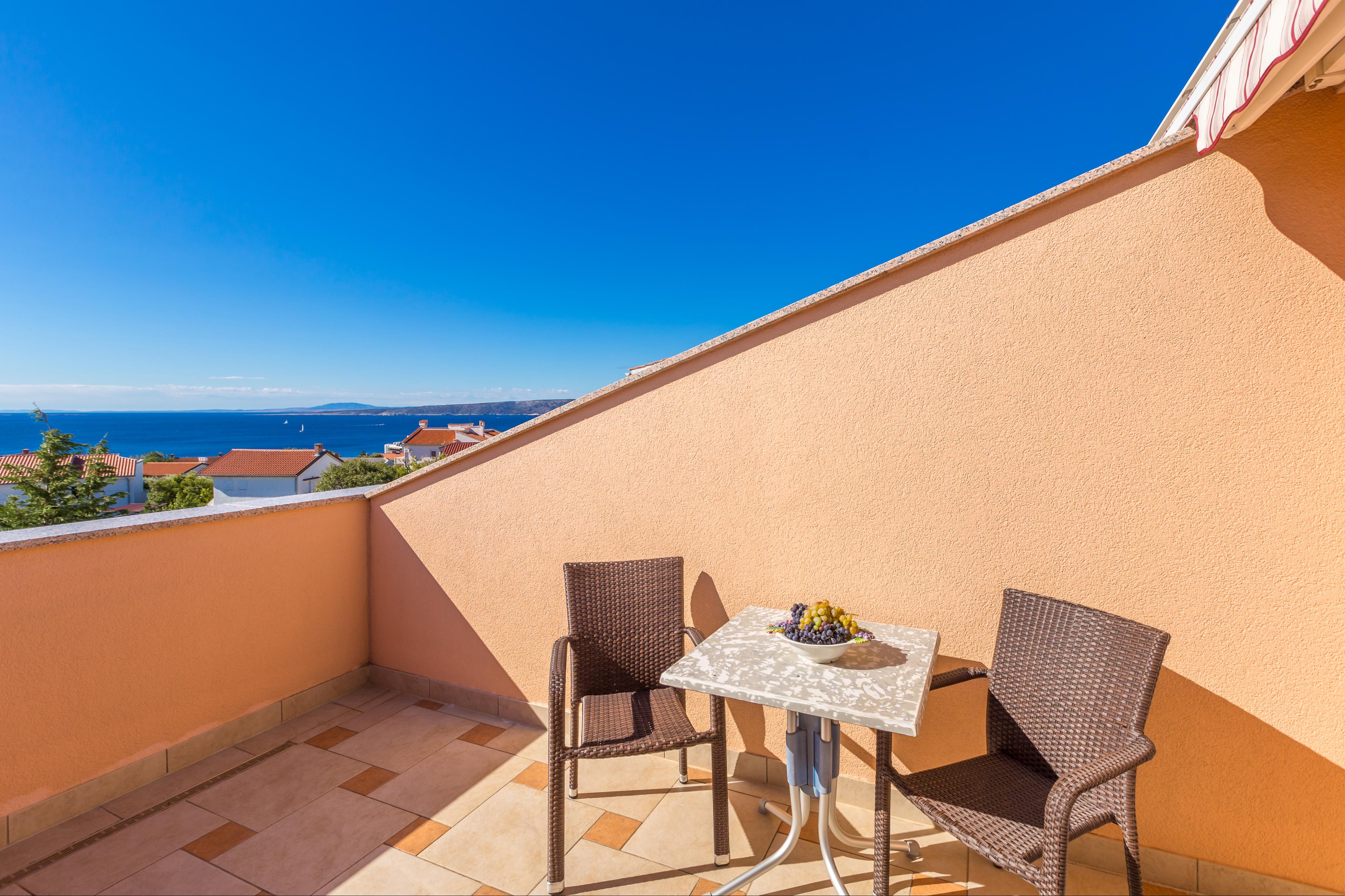 Kleines Dachgeschoss-Studio in Krk - ideal für 2 Personen