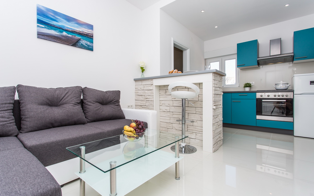 Moderne Ferienwohnung in Baska - mit Klima - für 3 Personen