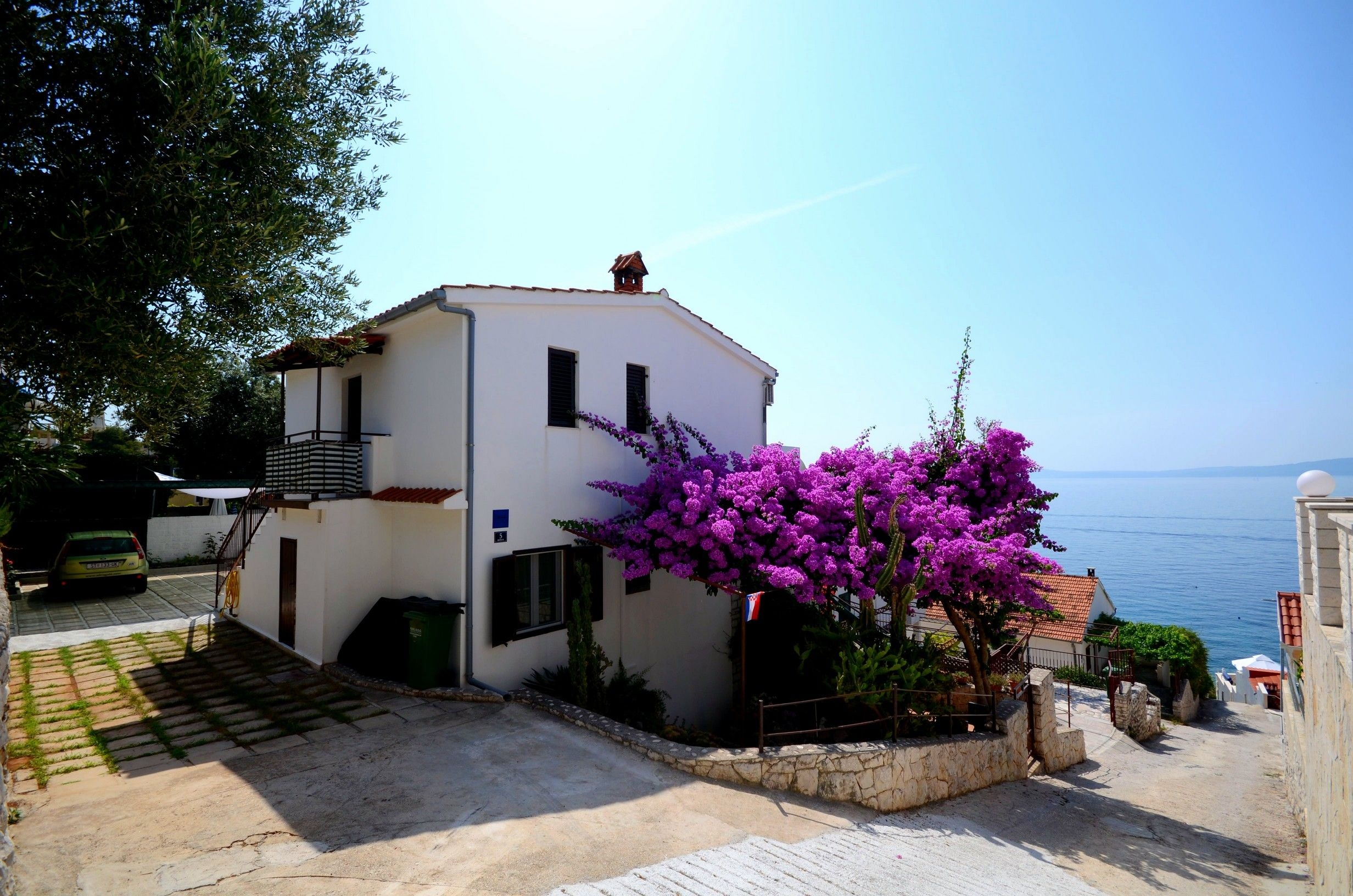 30 m zum Strand Bok | Apartment für 4 Pers in Okrug Gornji