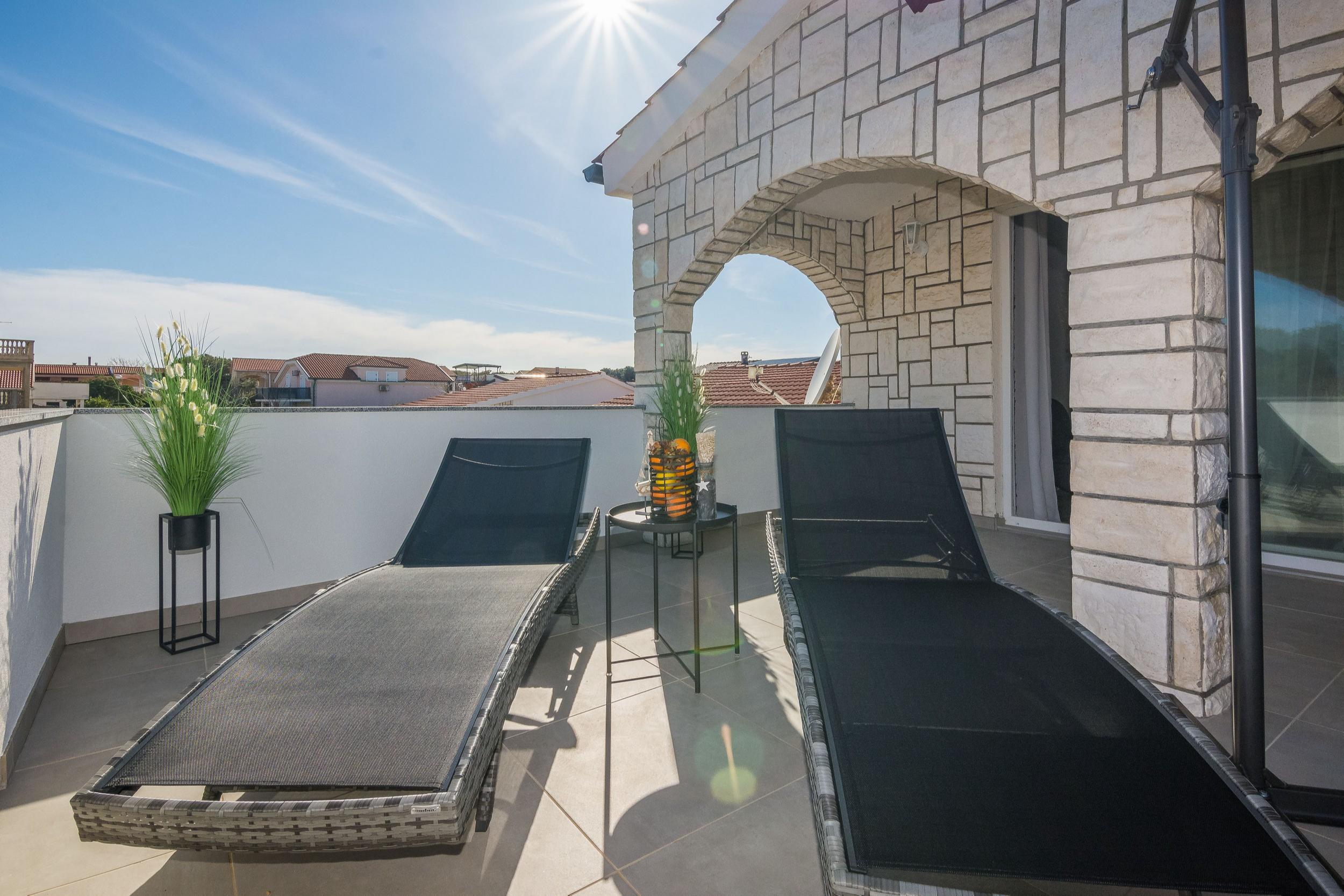 Studio Appartement für 2-3 Pers mit Klima und Sat-TV | 100m vom Strand