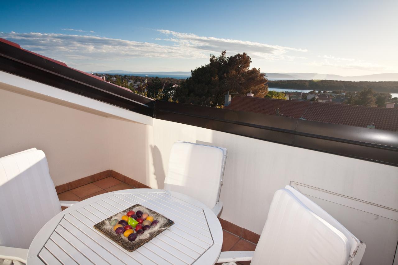40m² Dachgeschoß-Apartment im Urlaubsort Punat
