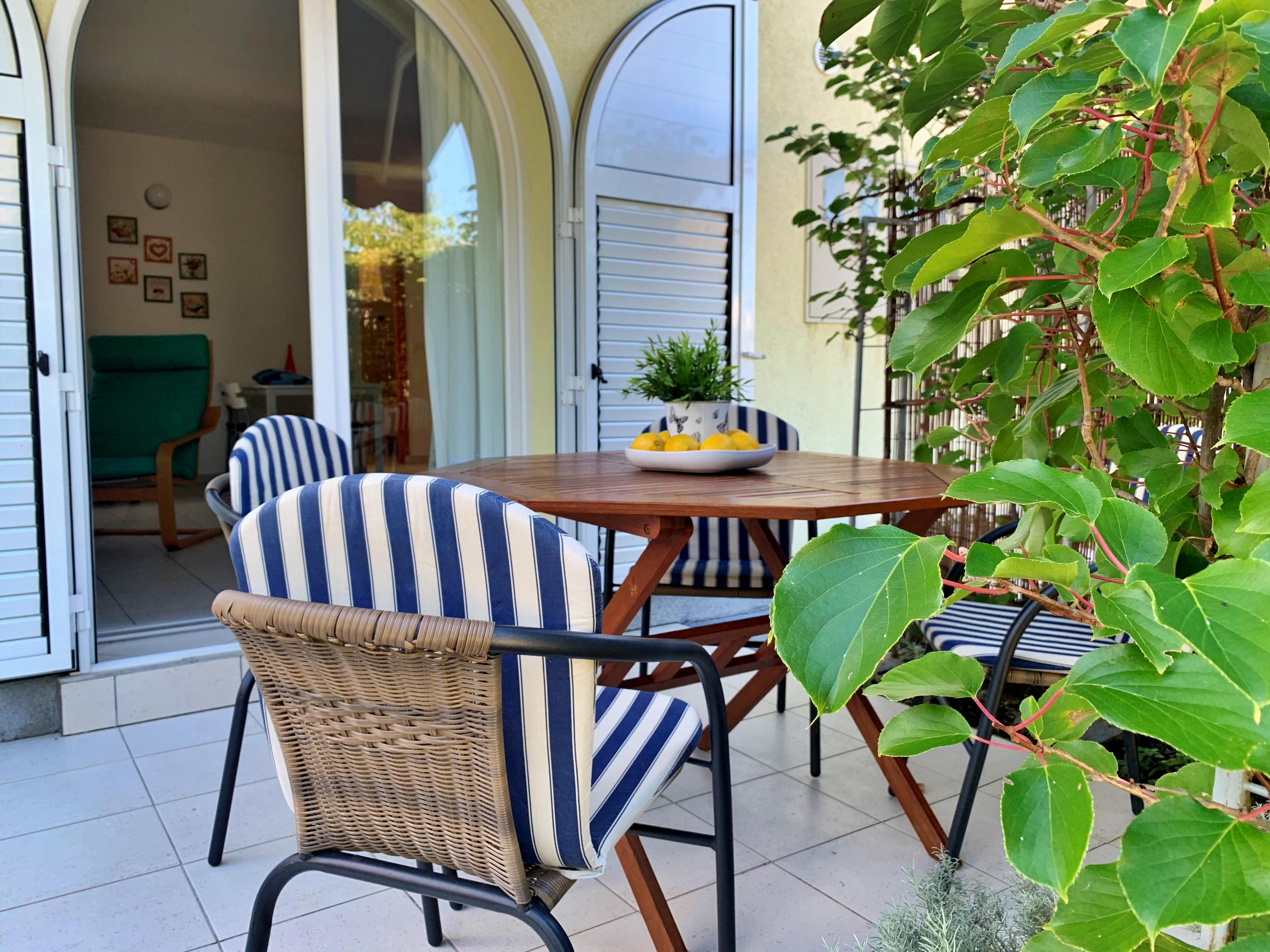 EG-Aparment mit Klima, Internet & Garten - Strand in nur 80 m