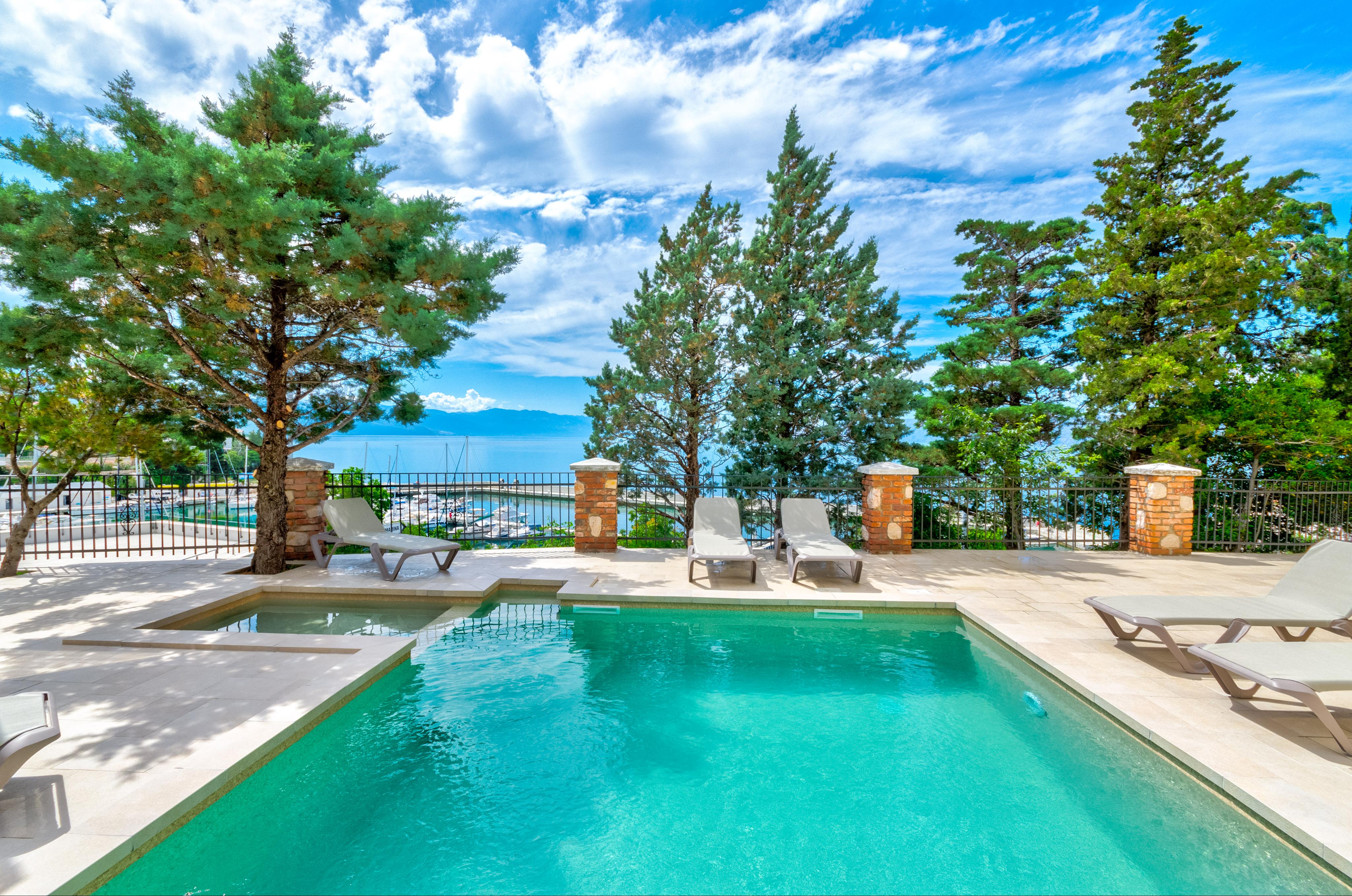 Pool & Meer | Fewo mit Meerblick, Klima, WLAN