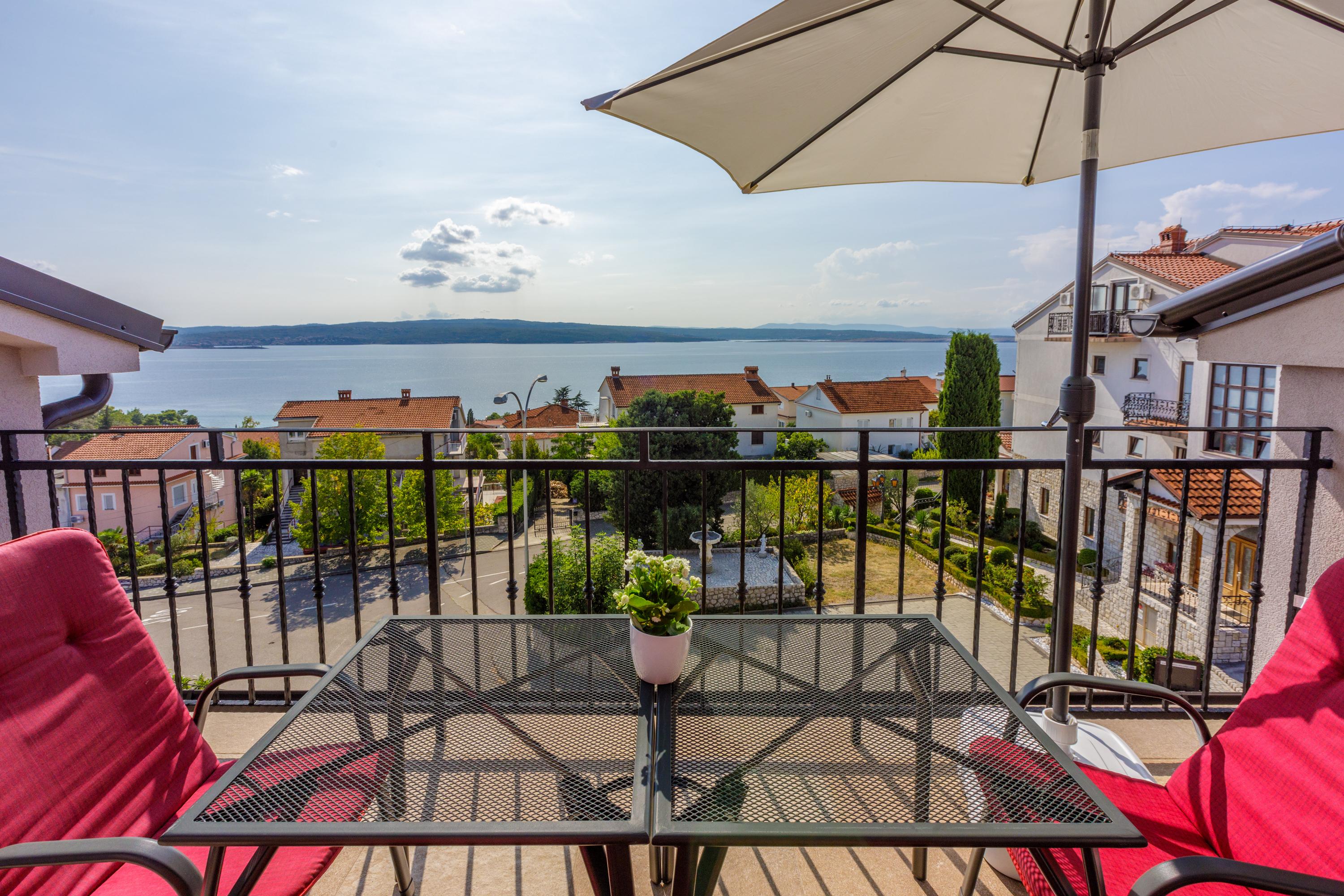 Ferienwohnung mit Panorama Meerblick