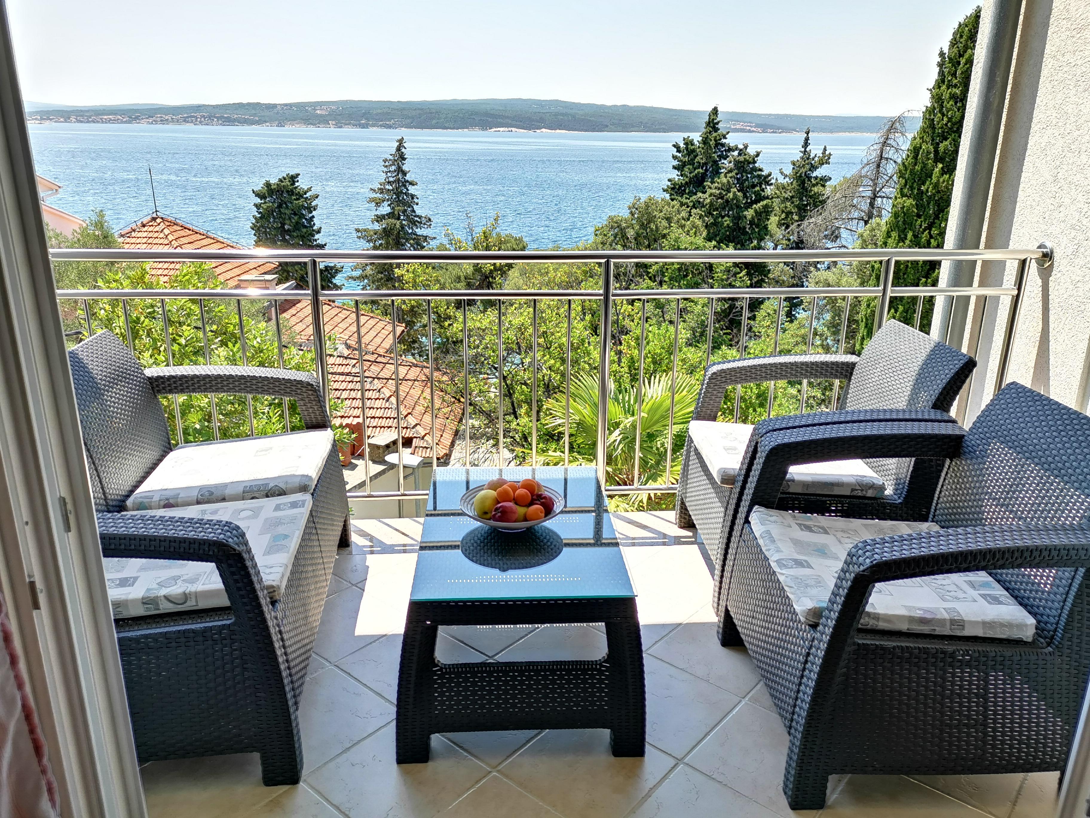 Ferienwohnung mit Meerblick direkt am Meer