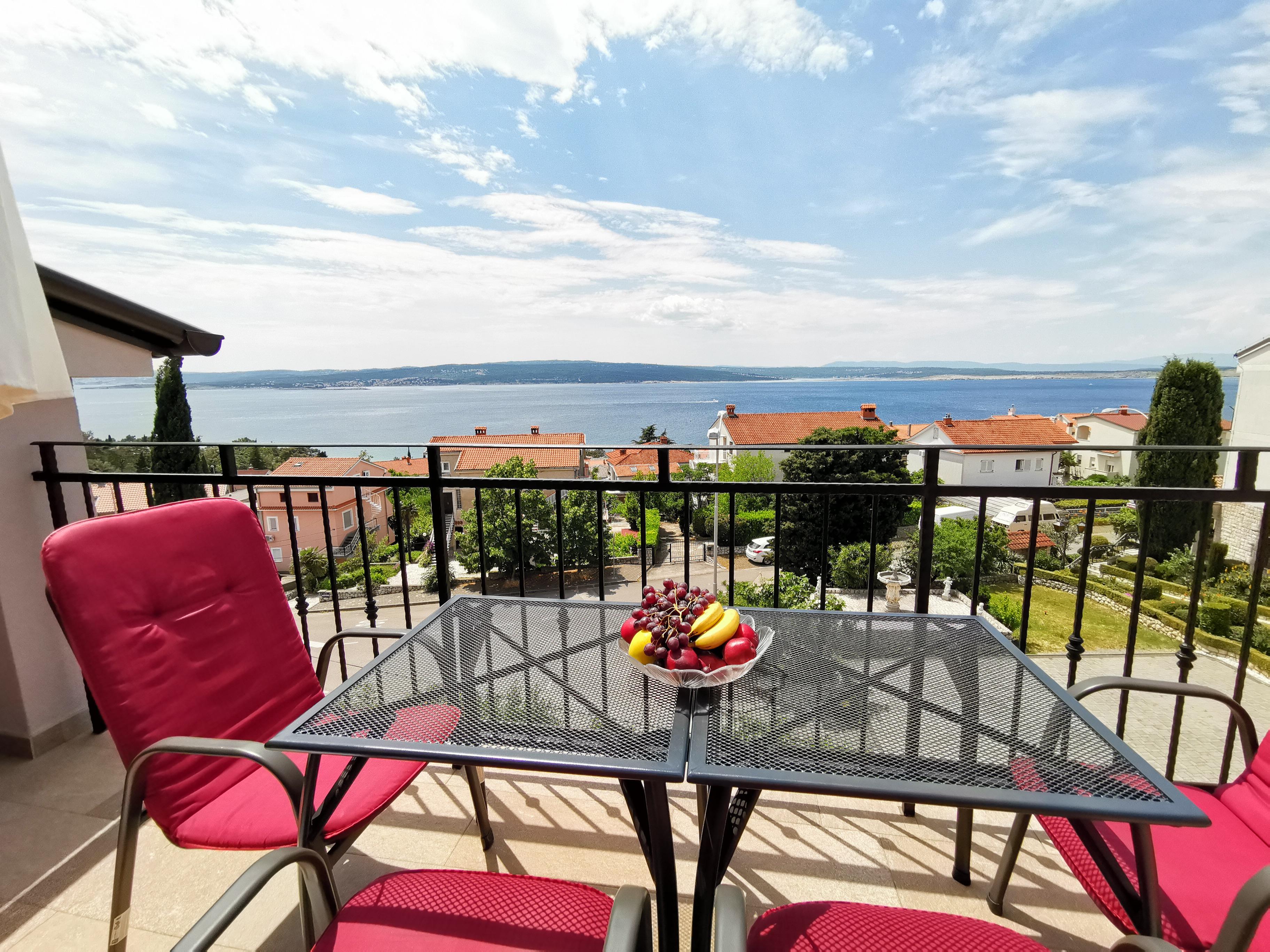 FeWo mit Balkon Panorama Meerblick