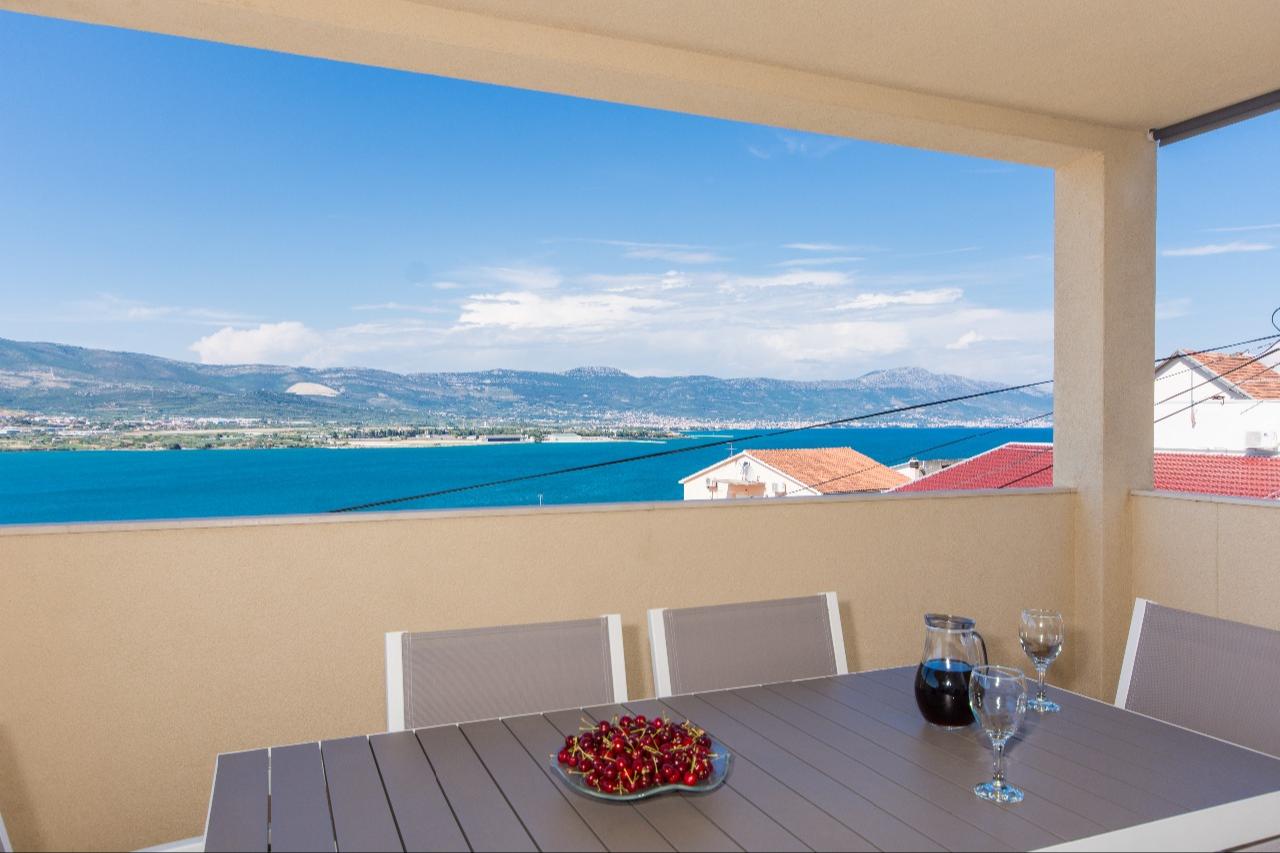 Wunderschöner Meerblick | Klimatisiertes Apartment mit Sat-Tv, WLAN