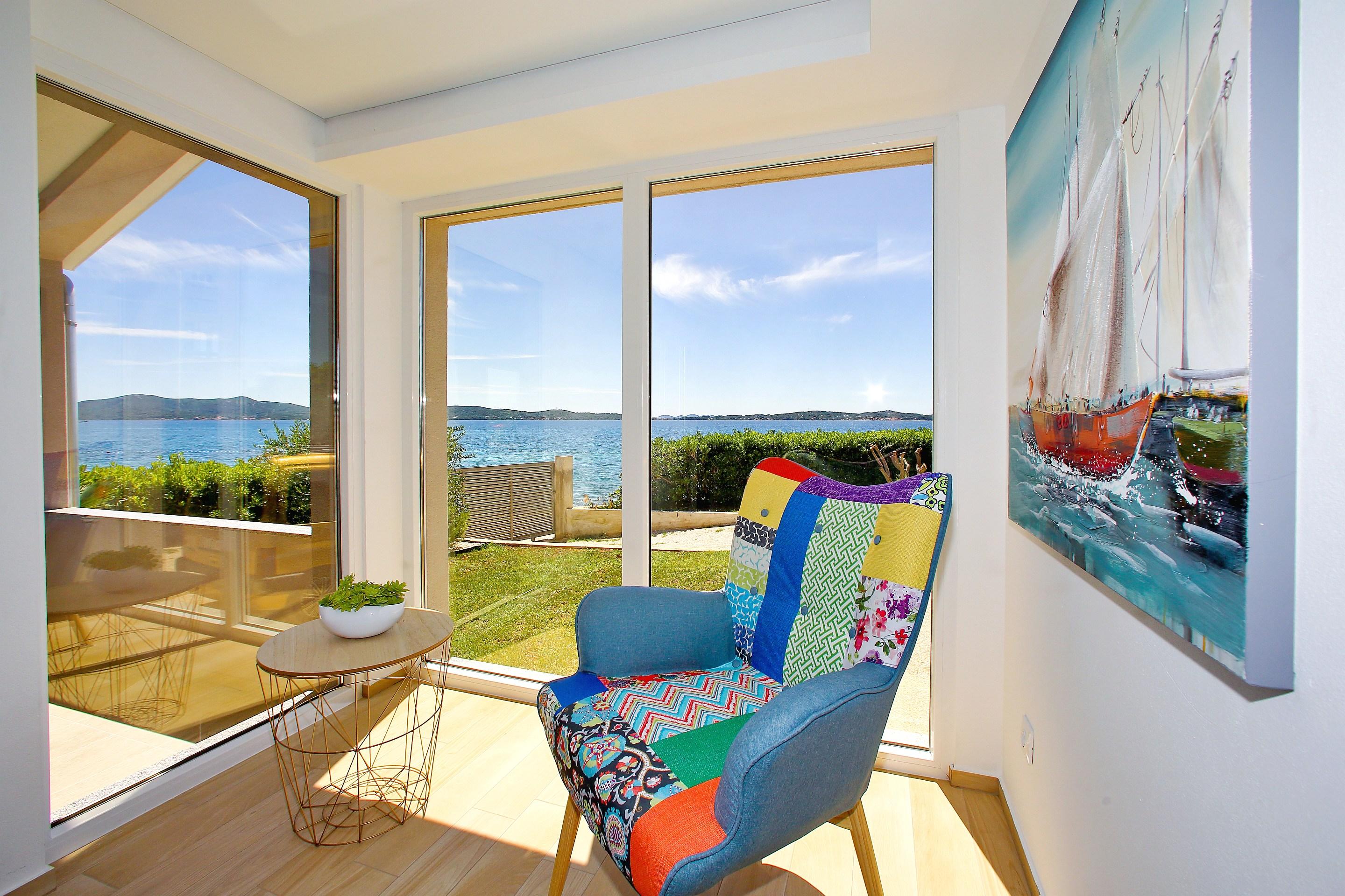 10 m zum Meer | Moderne FeWo mit Klima, Sat-Tv, WLAN & Meerblick