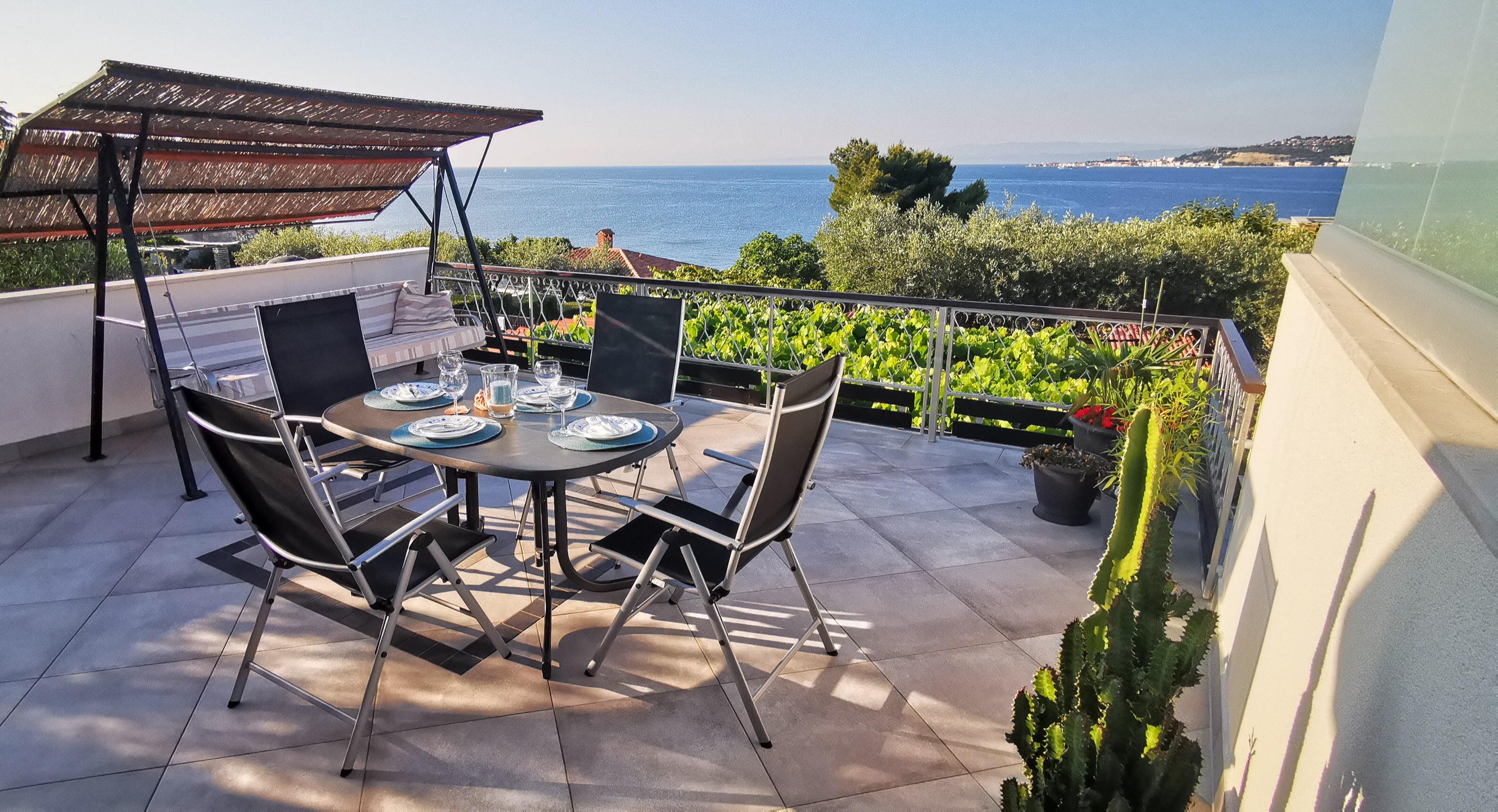 Ferienwohnung mit fantastischem Meerblick und Grillmöglichkeit