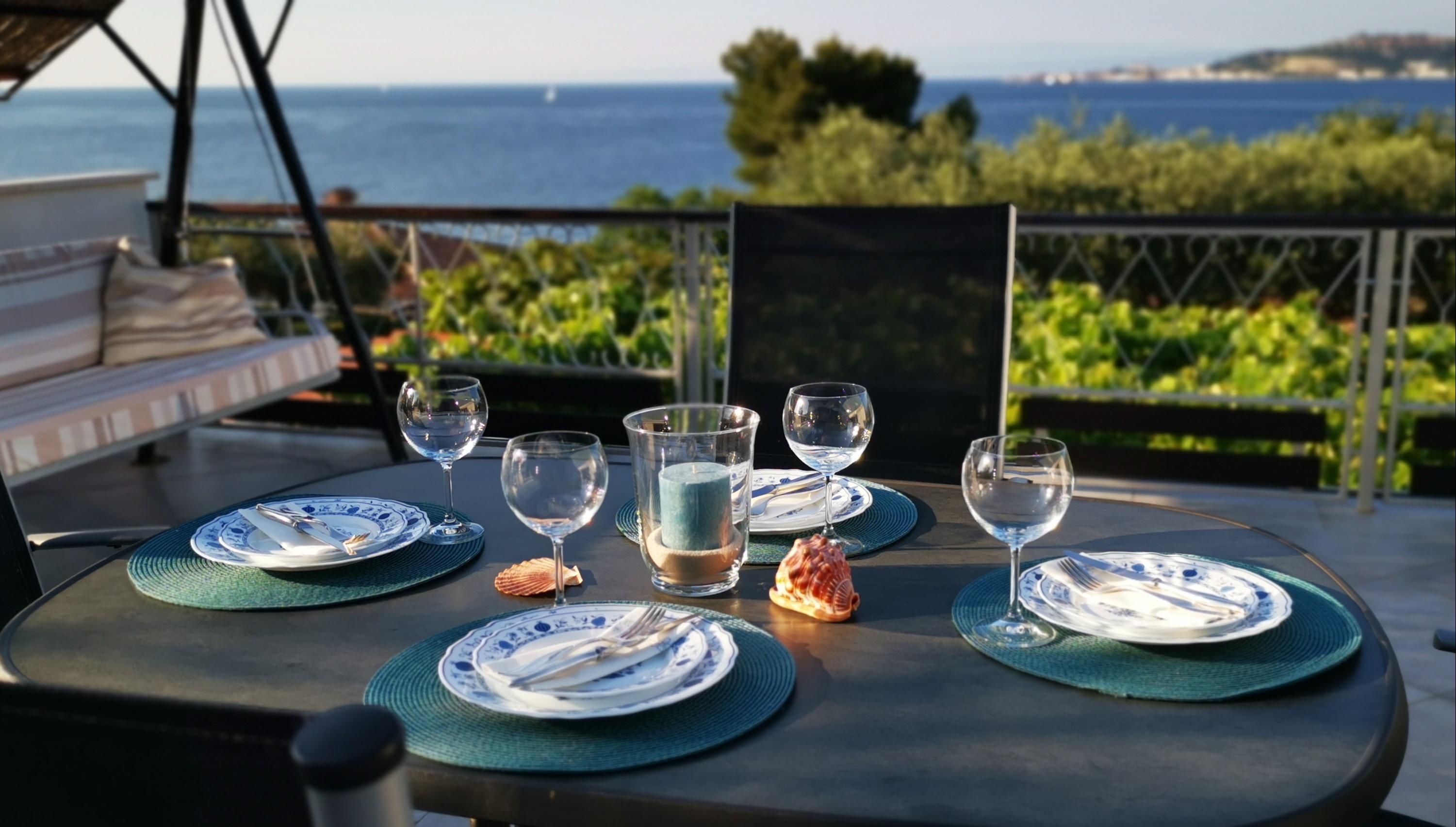 Ferienwohnung mit fantastischem Meerblick und Grillmöglichkeit