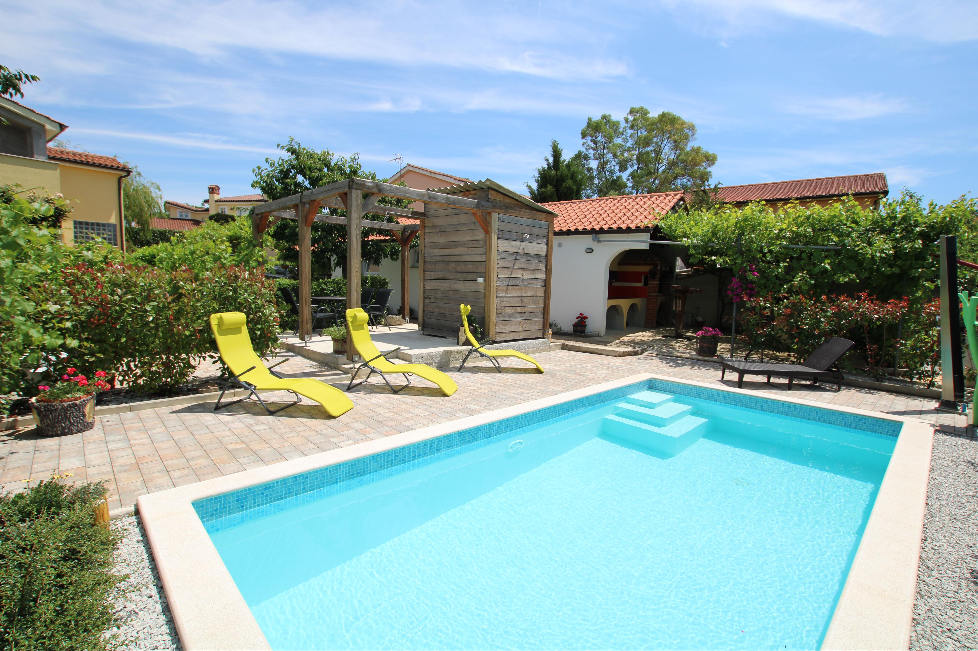 Fewo mit Pool, grüner Garten im ruhige Lage