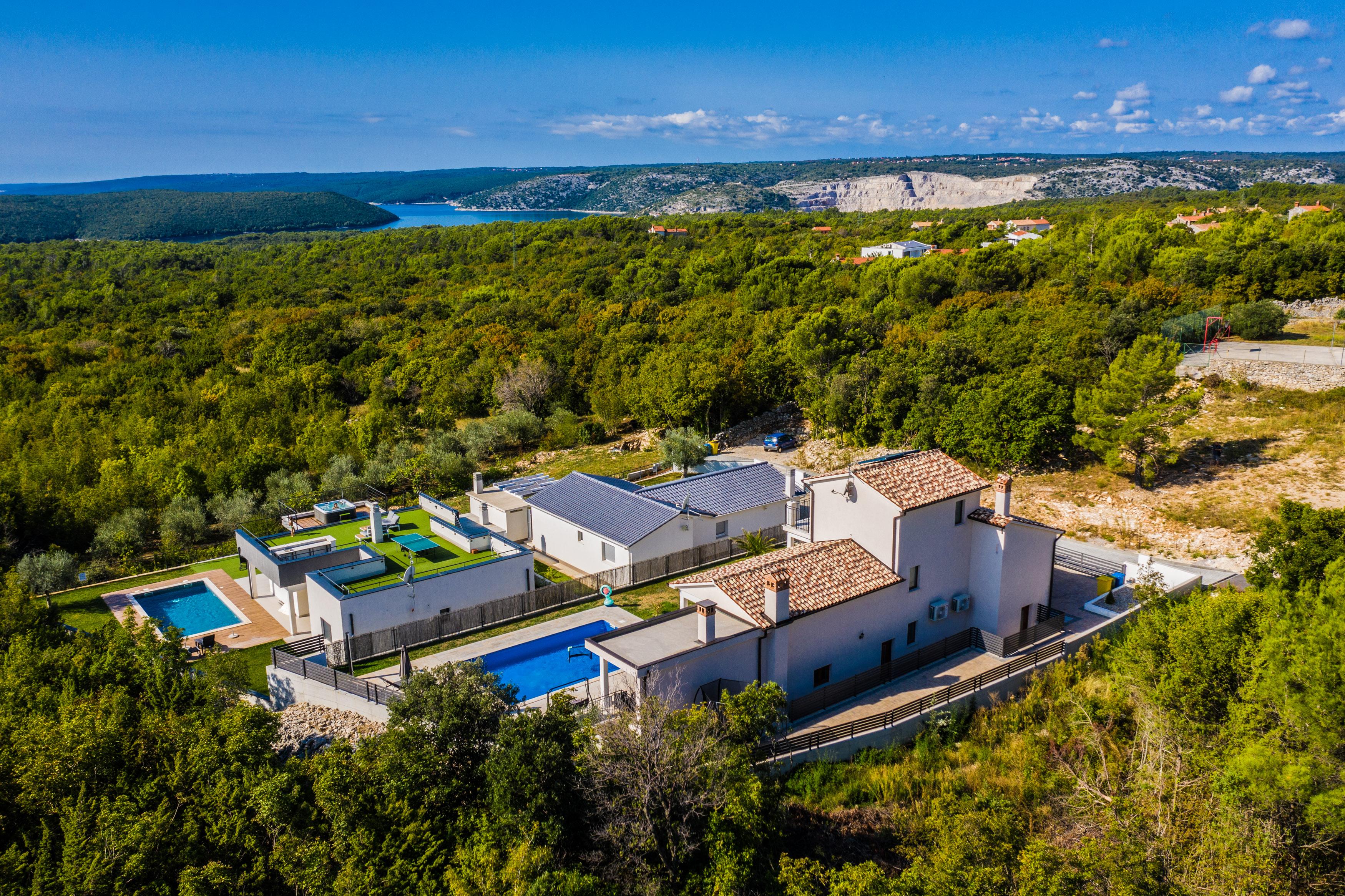 Villa mit Pool im idyllischen Diminci bei Labin