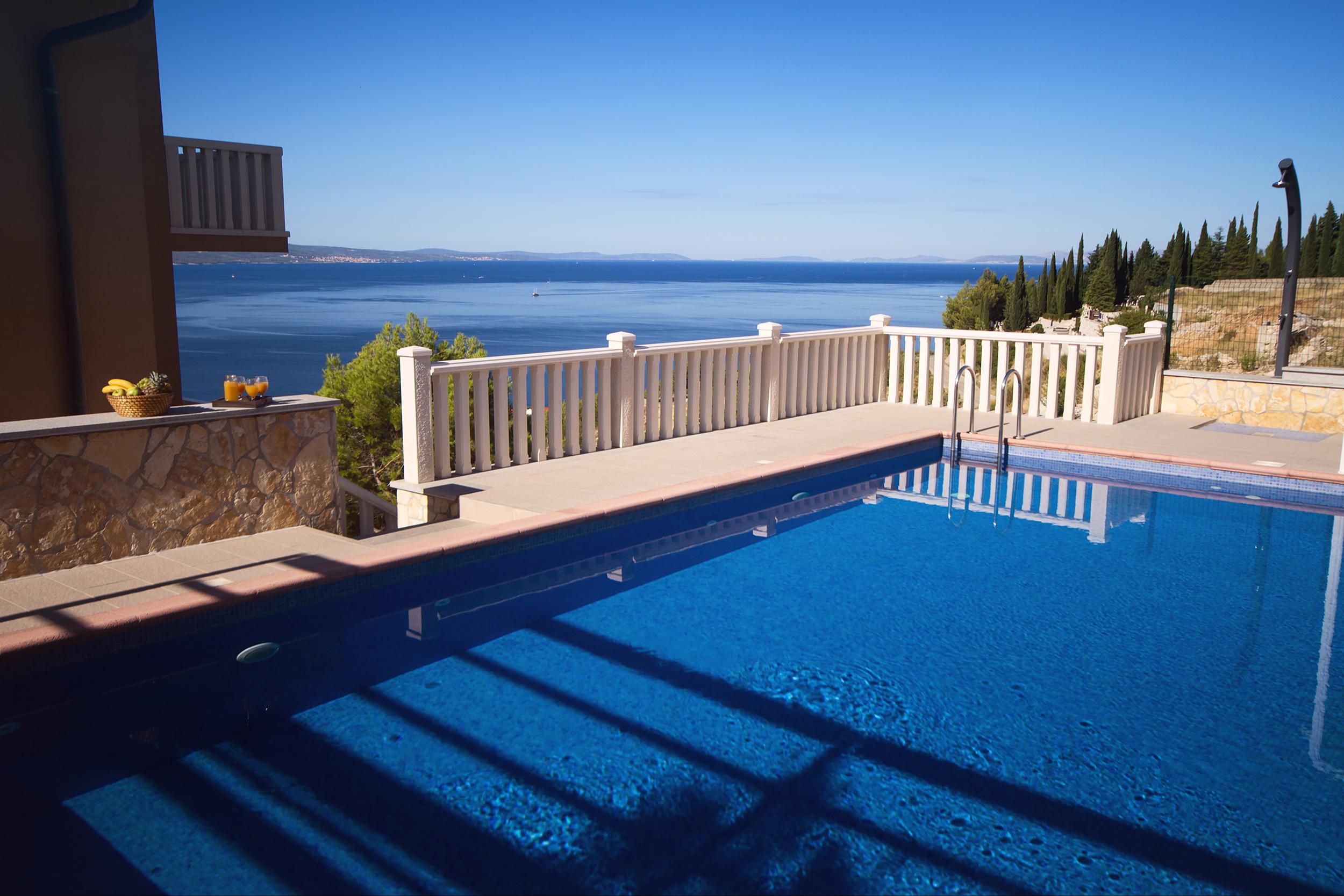 Meerblick Ferienhaus mit Pool und vielen Extras