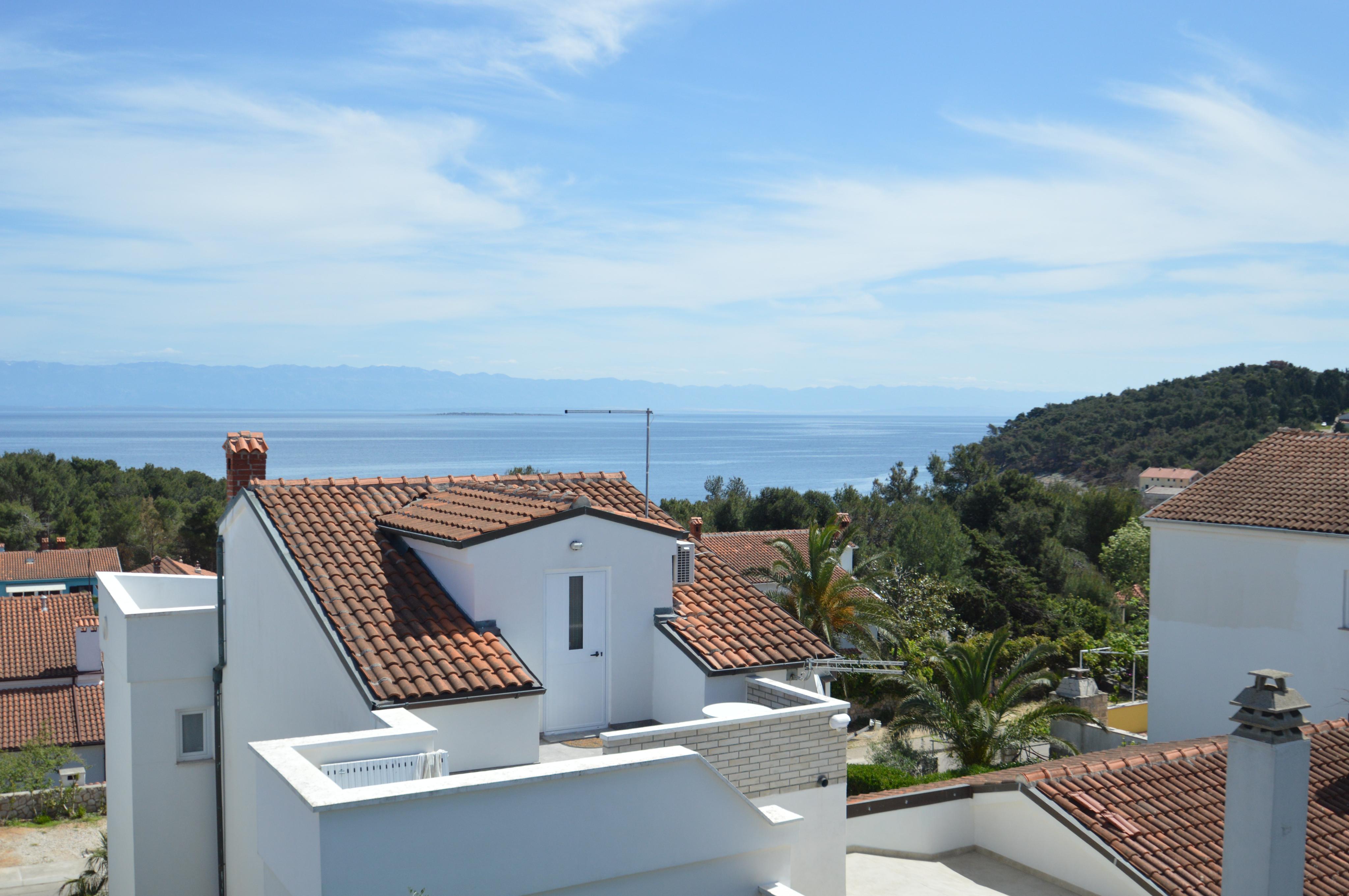 Ferienwohnung mit Klima, WLAN & Meerblich in Mali Lošinj