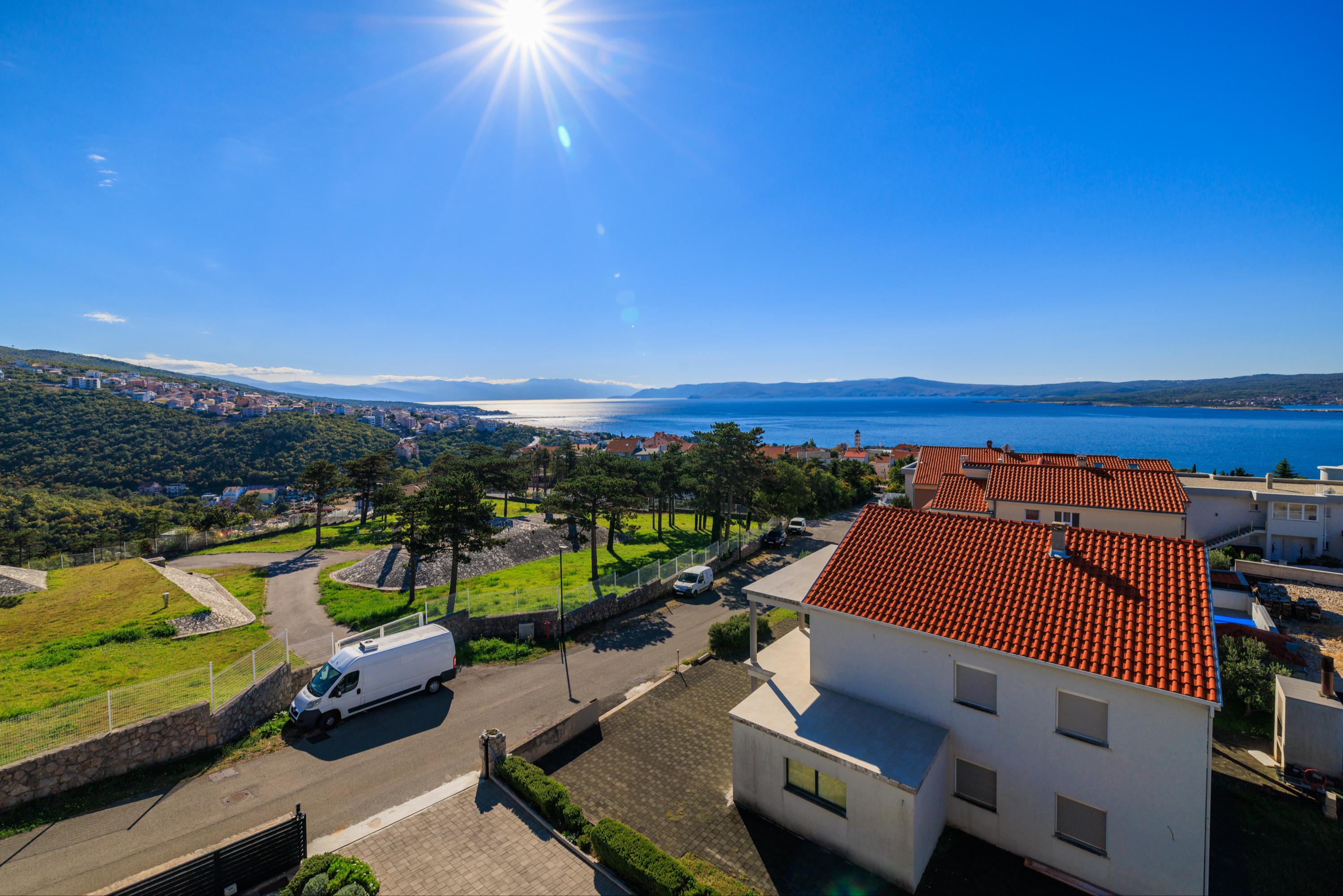 Fewo mit traumhaften Meerblick, Parkplatz, Klima, Wifi, Grill