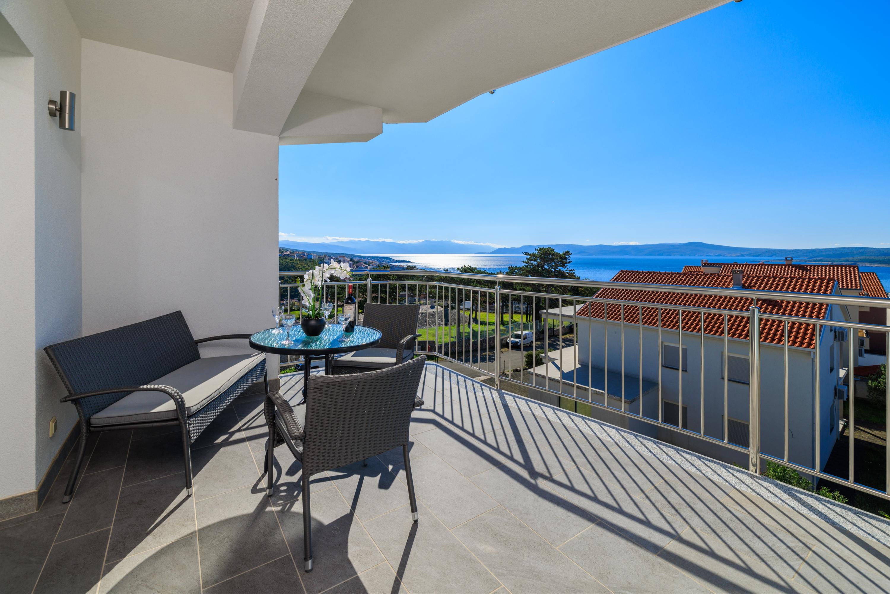 Fewo in Crikvenica mit Parkplatz, Klima, Wifi, Grill