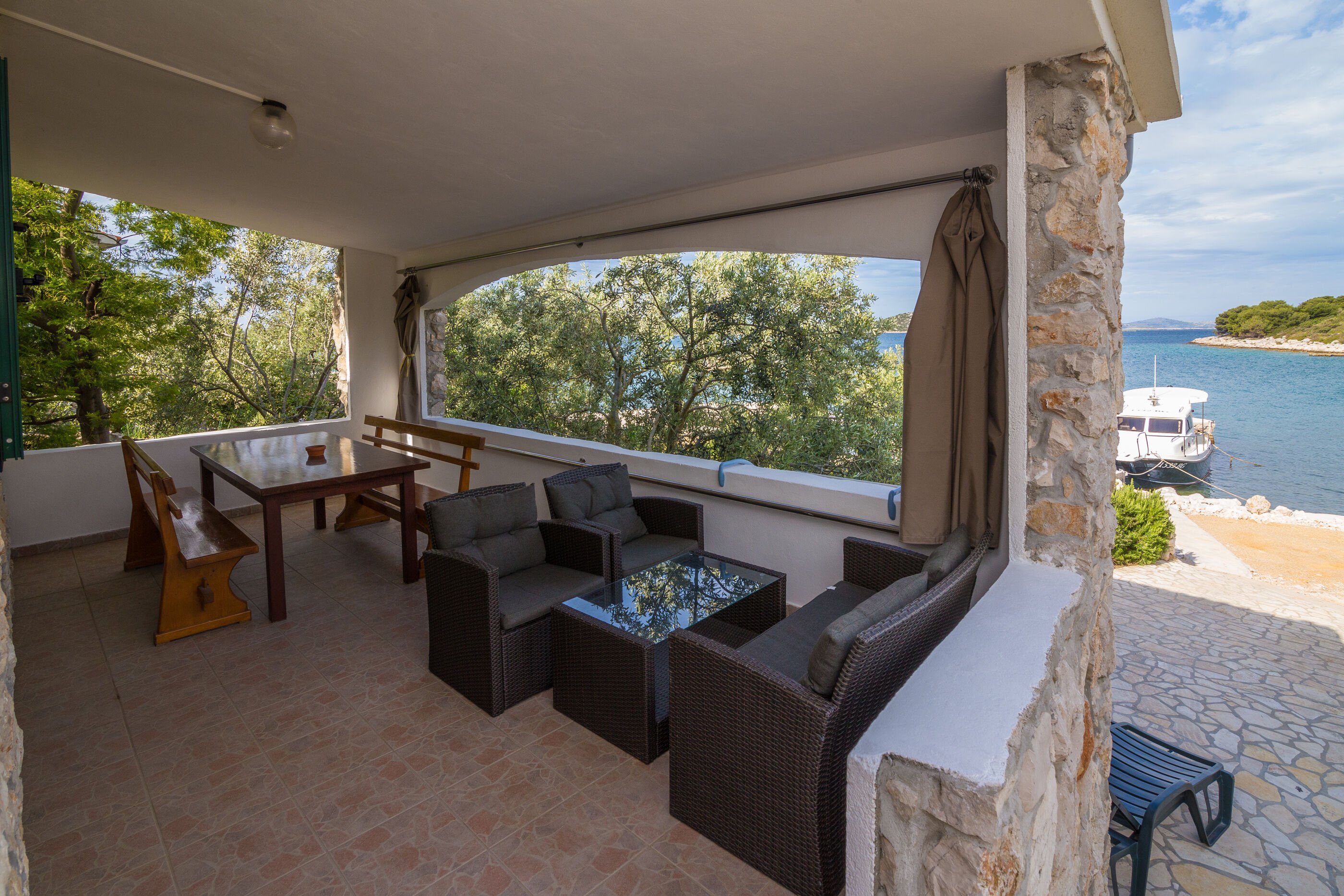 Haus in Pasman mit Klima, Sat-TV, Meerblick