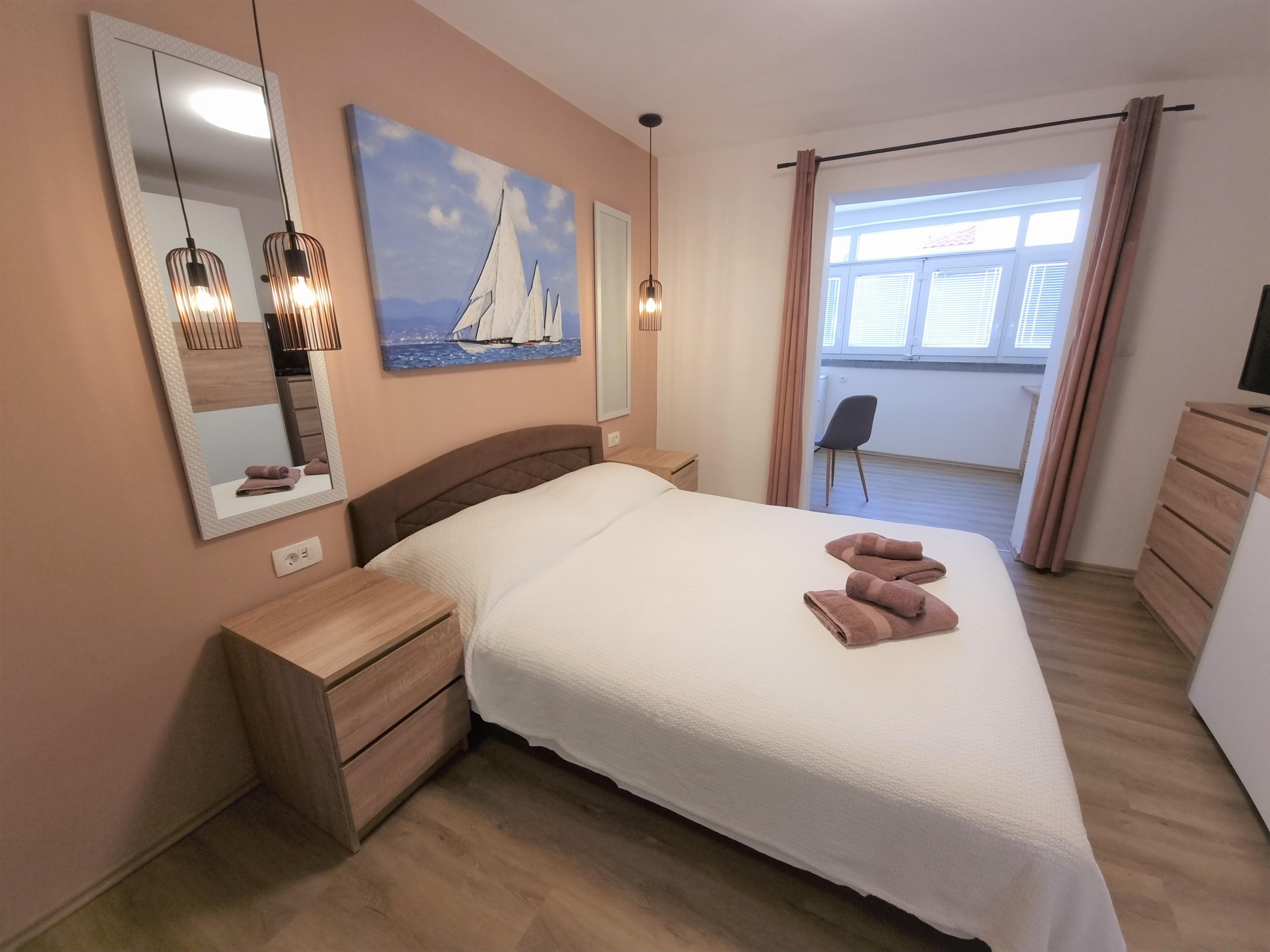 Modernes Studio-Apartment 100 m vom Meer entfernt mit Klima
