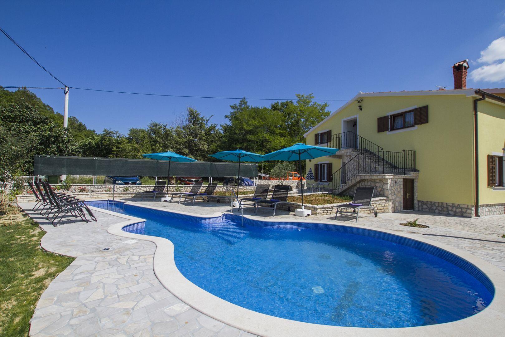 Einzigartige Villa mit privatem Pool und Garten bei Labin