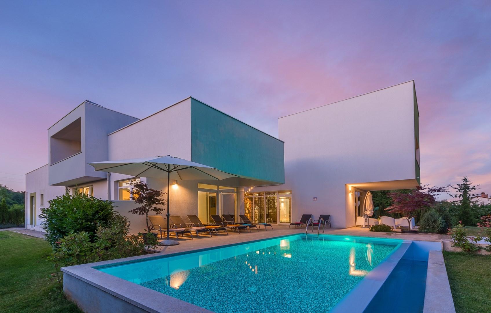 Die modern eingerichtete Luxusvilla im Zentrum von Istrien