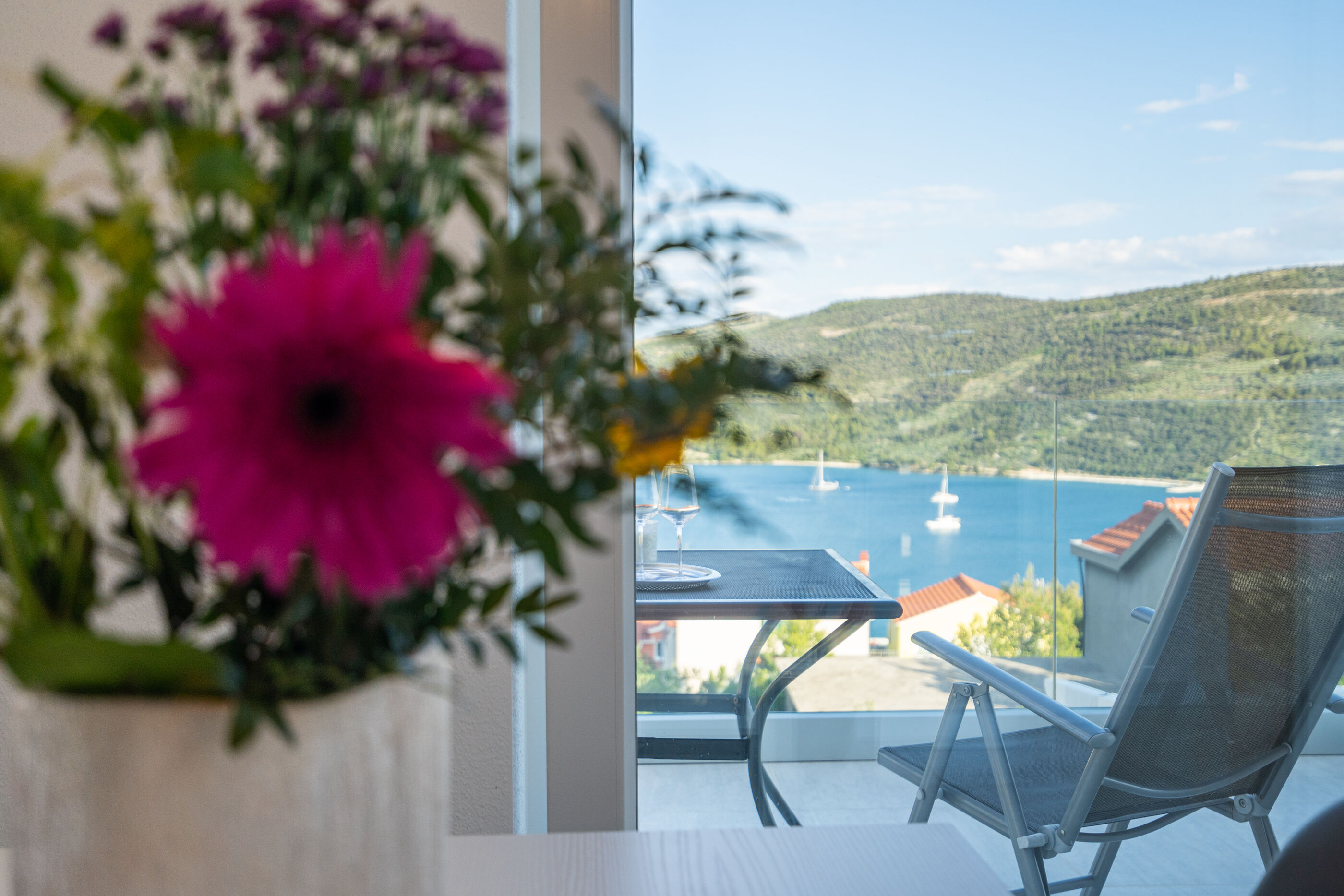 Apartmement mit 1 Schlafzimmer und Meerblick