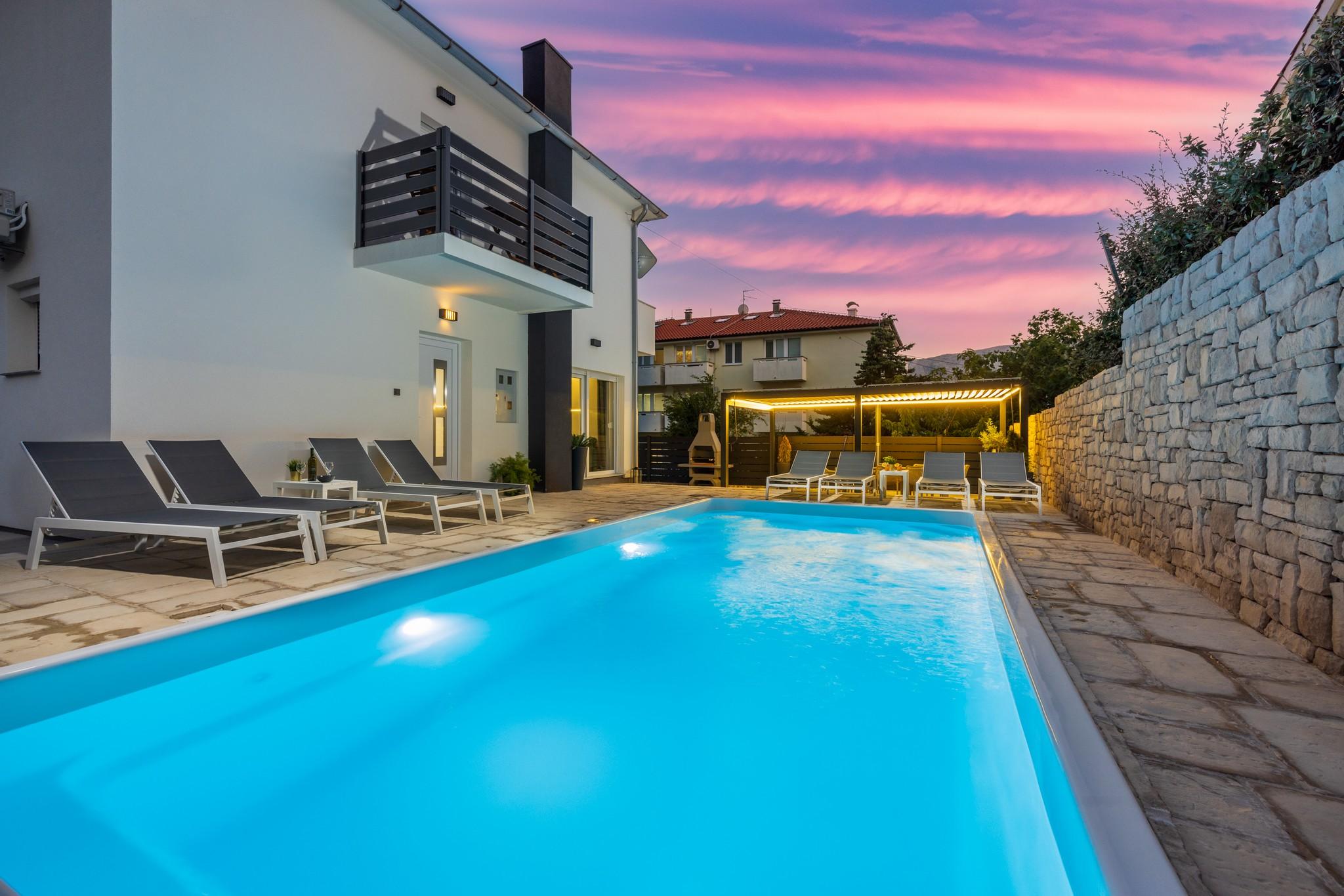 Villa am Meer mit privatem Pool