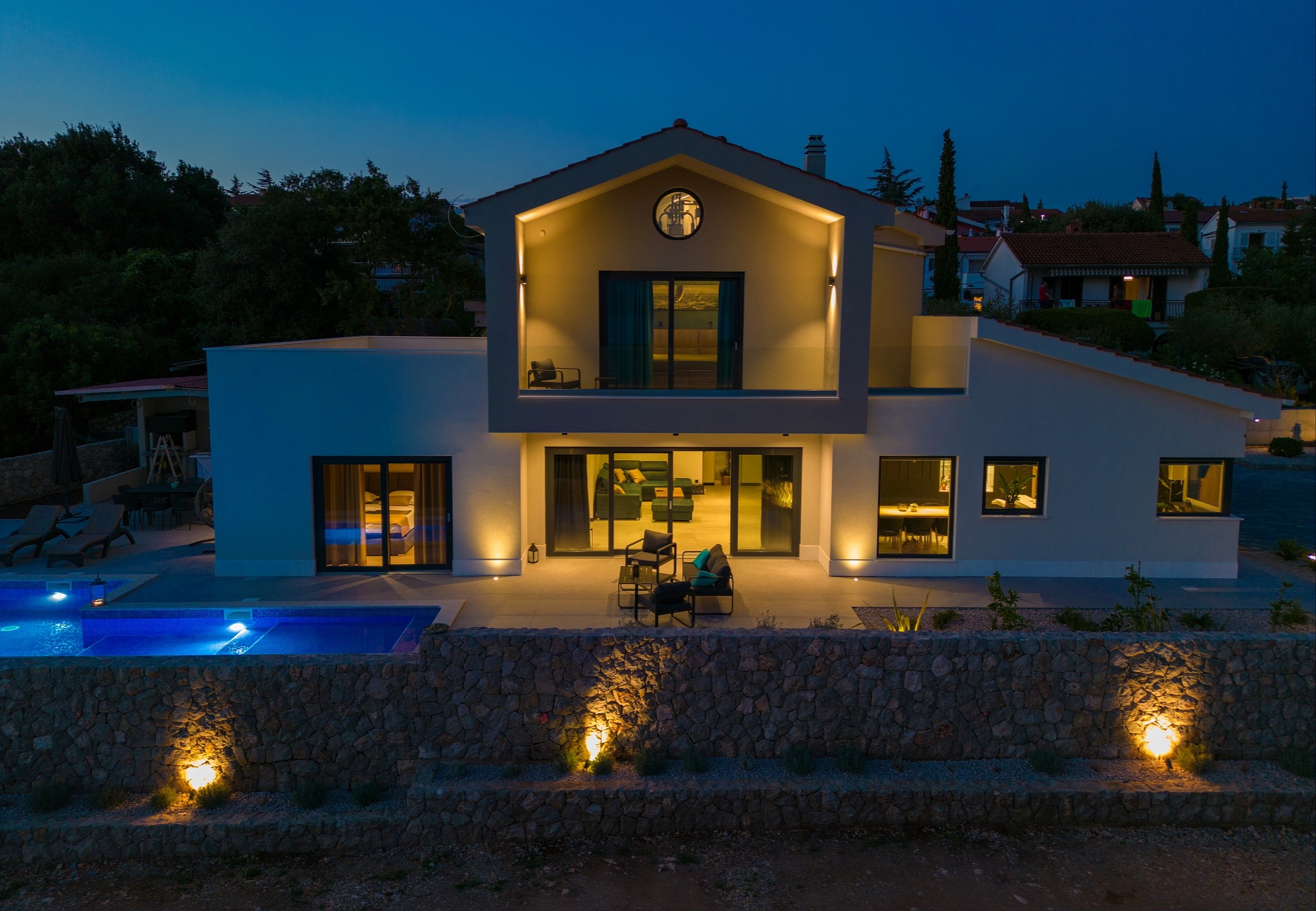Luxus Villa mit privatem Pool und wunderschönem Meerblick auf Krk
