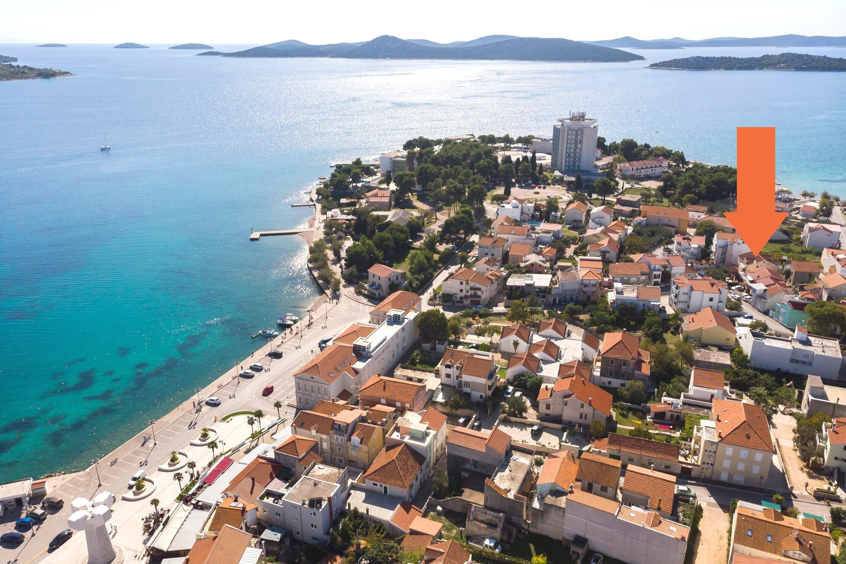 Studio-Apartment 100 m vom Zentrum von Vodice entfernt