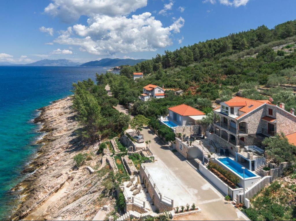  Insel Korcula - Schönes Steinhaus in der ersten Reihe zum Meer