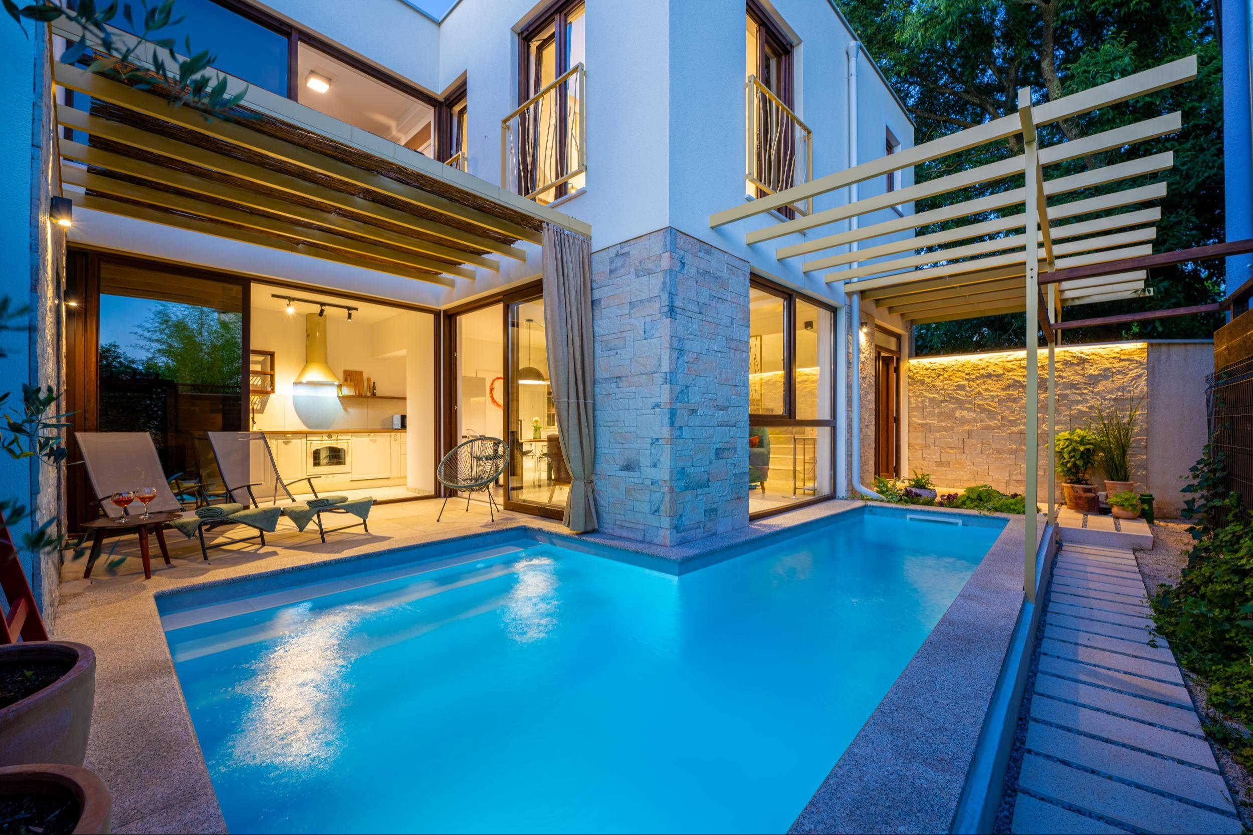 Wunderschönes Haus mit privatem Pool und Sauna