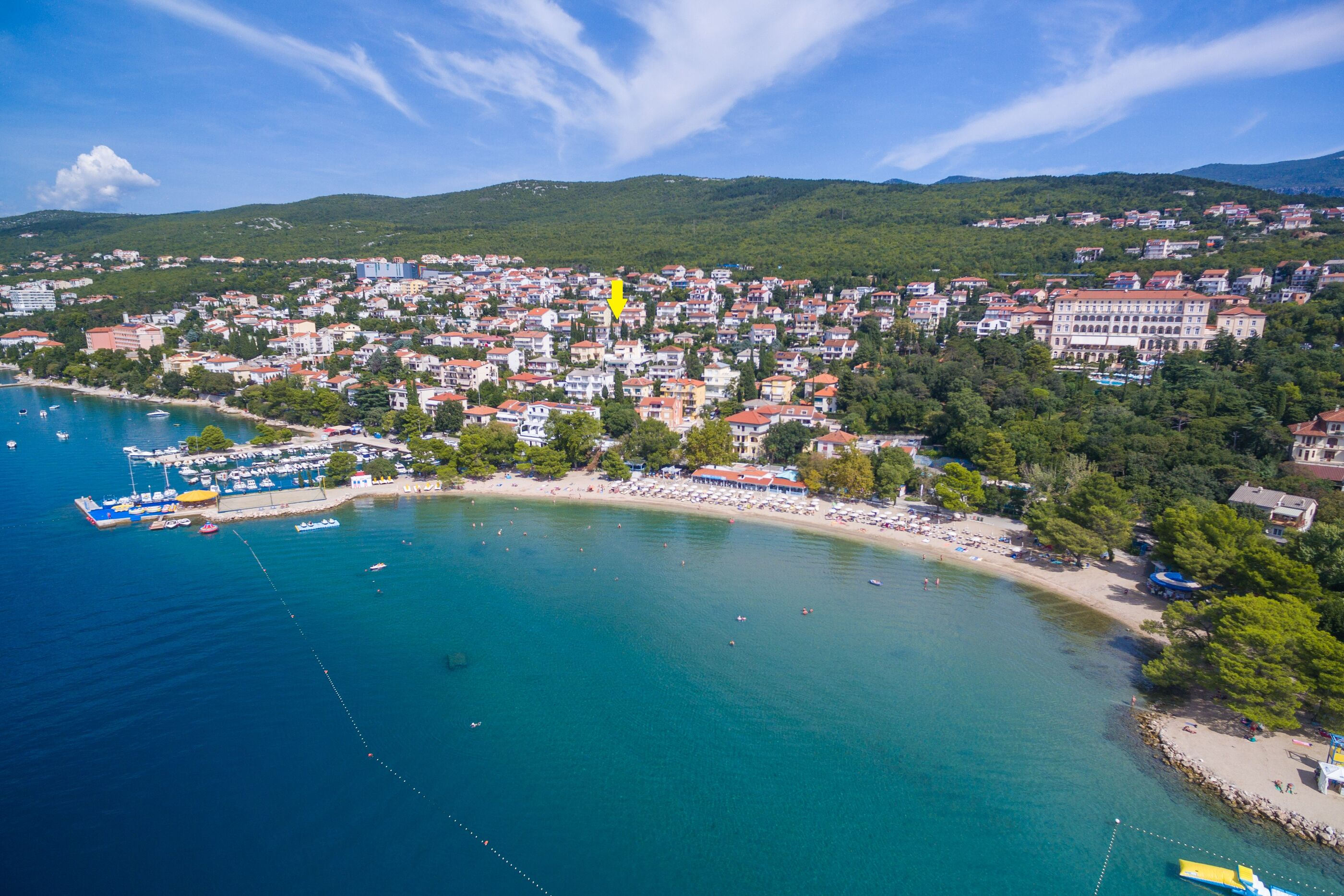 In Nähe des bekannten Sandstrandes liegt dieses Studio in Crikvenica