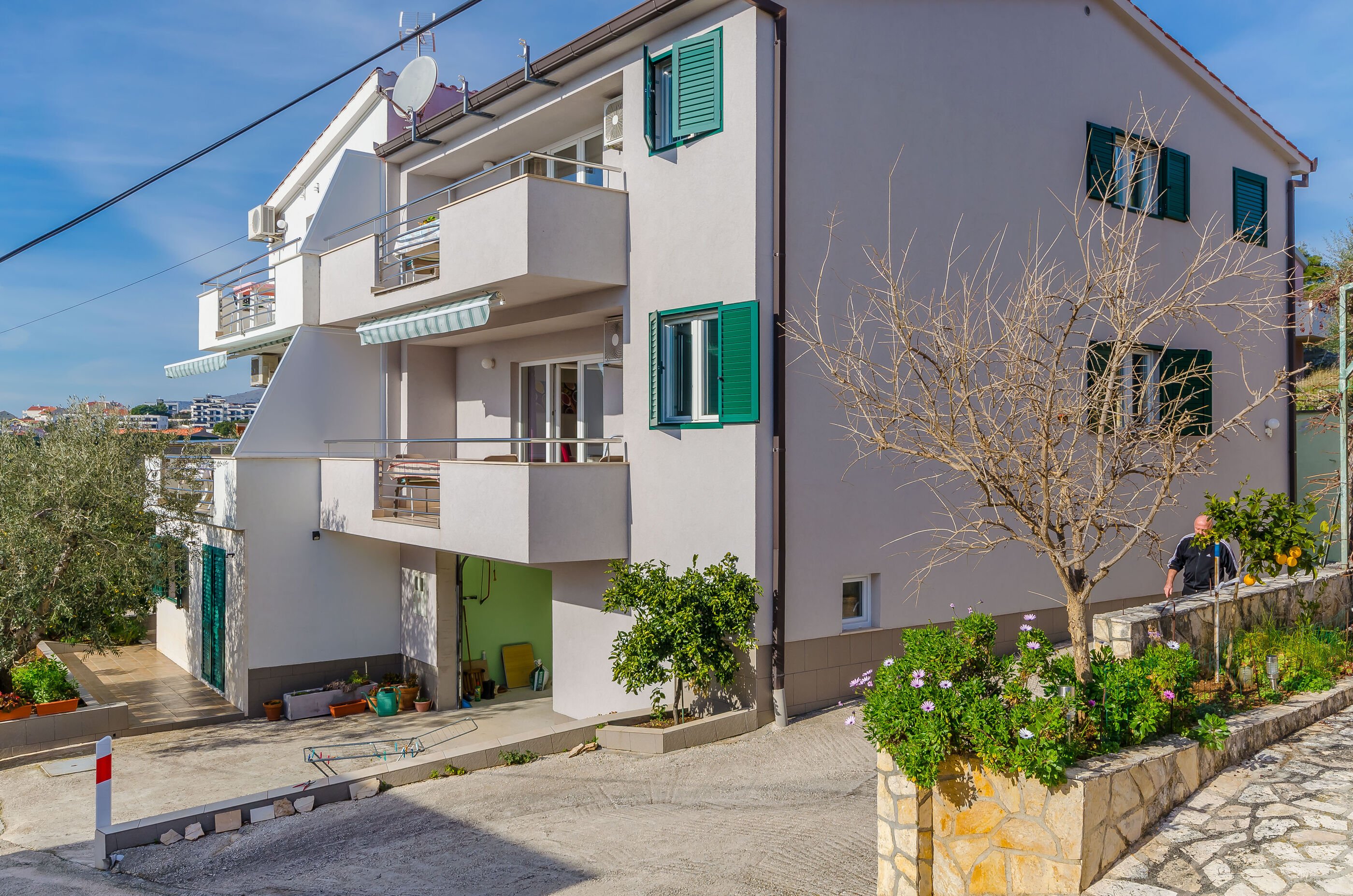 Ferienwohnung mit Klima und Sat-TV in Okrug Gornji