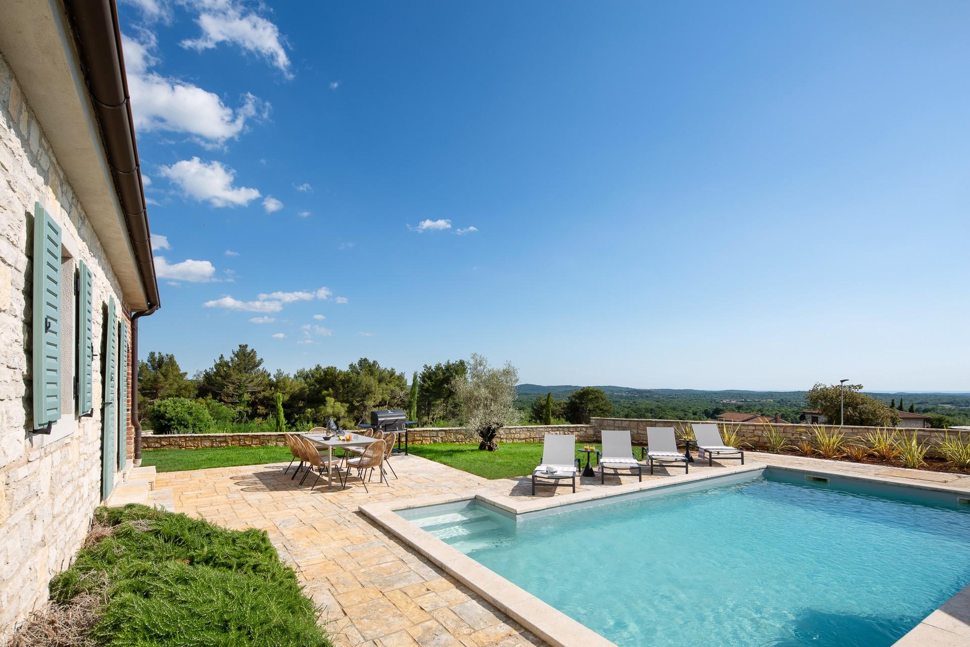 Urlaub pur - 5 Sterne Villa mit privatem Pool in Istrien