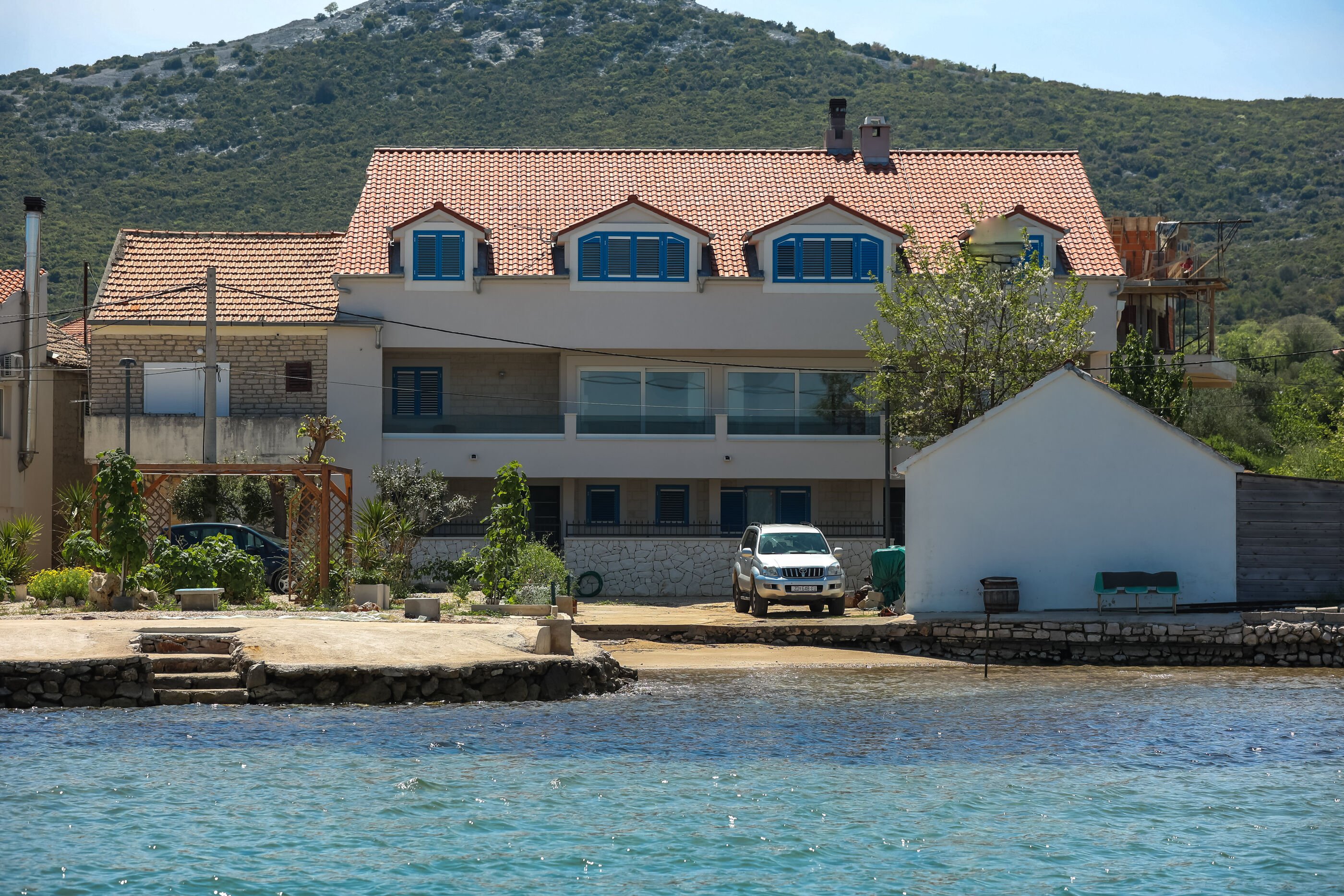 Wohnung mit Blick aufs Meer, ausgestattet mit Satelite TV, Wi-FI