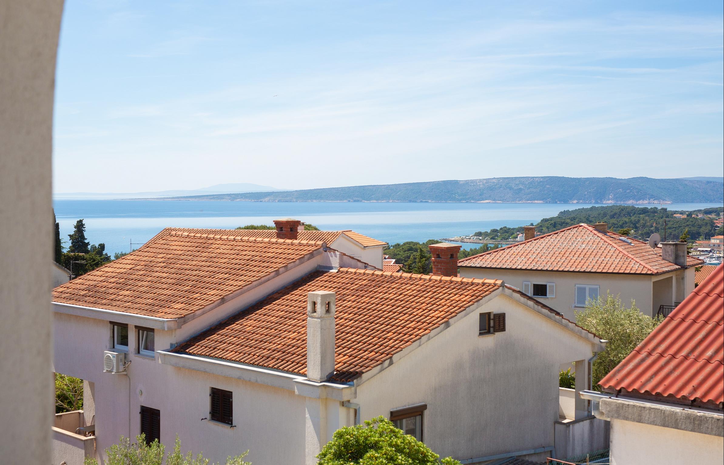 Apartment mit Balkon und herrlichem Meeresblick