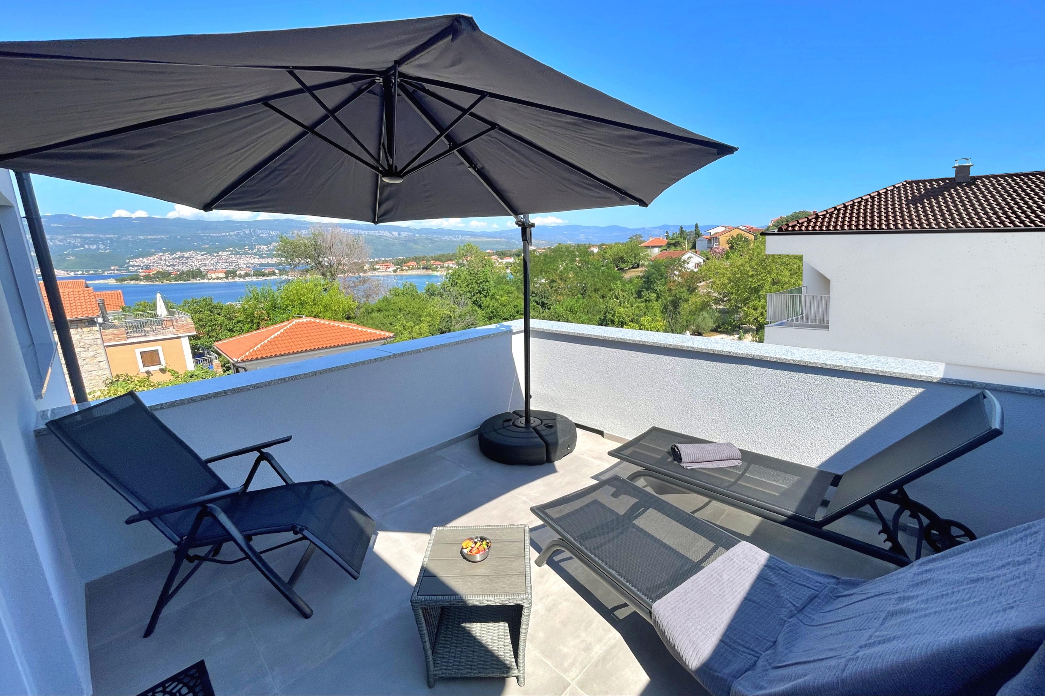Luxuriöse Ferienwohnung - mit Meerblick