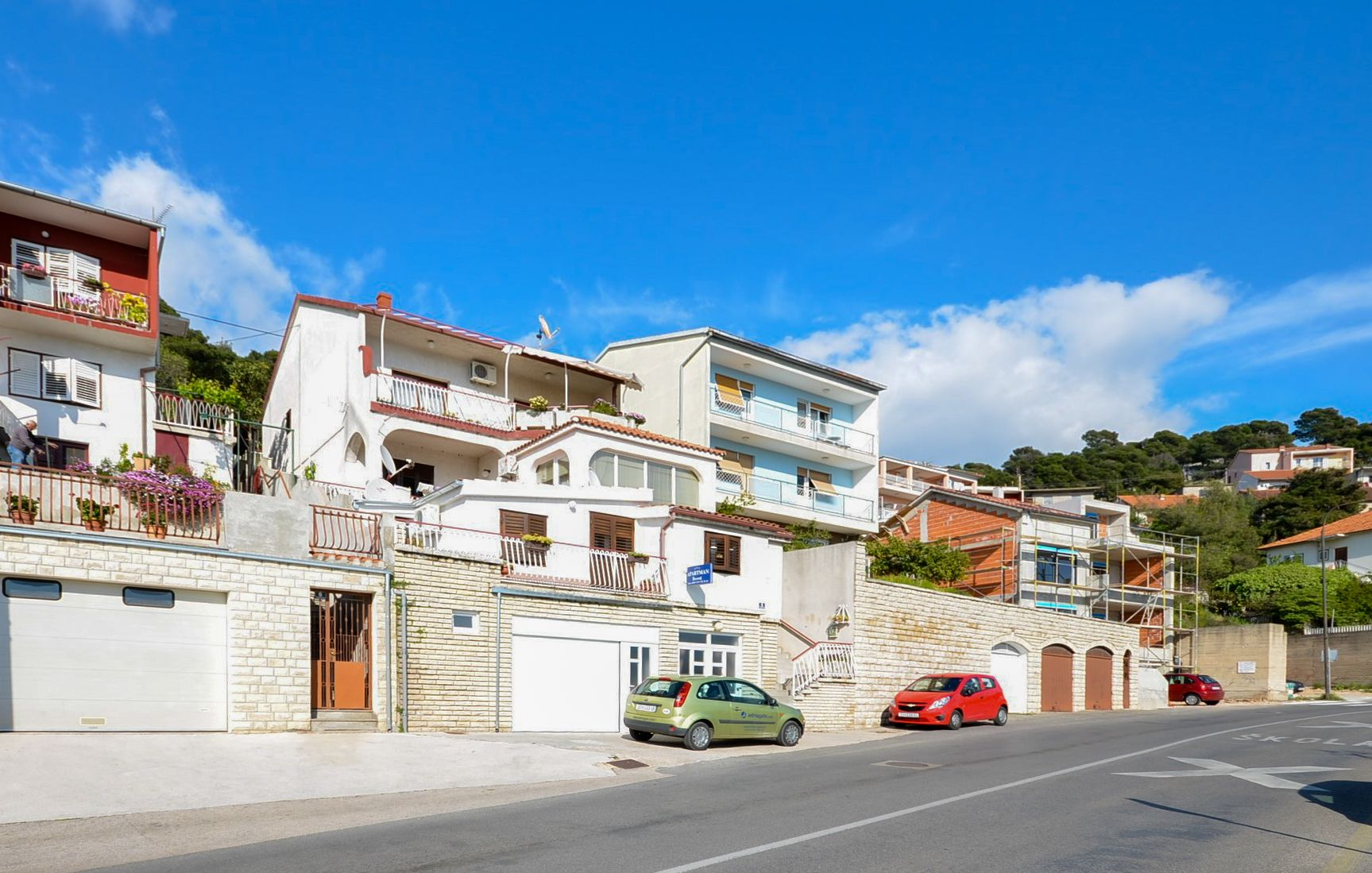 Ferienwohnung in Sibenik mit Klima, Sat-TV, Meerblick
