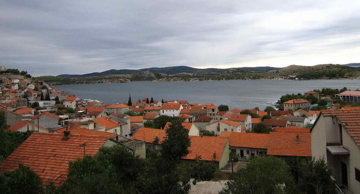Ferienwohnung in Sibenik mit Klima, Sat-TV, Meerblick