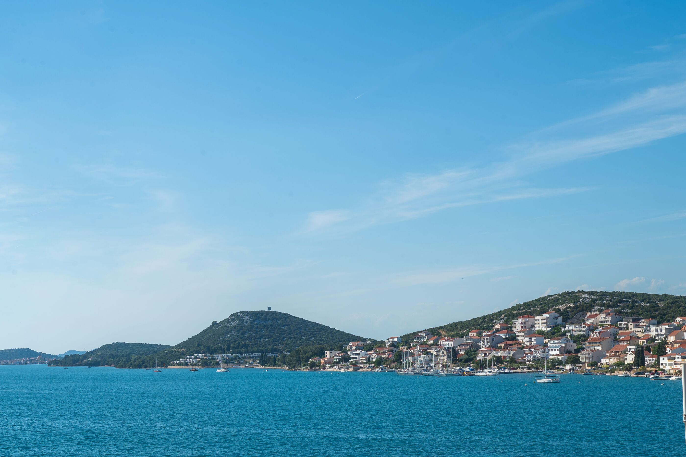 Ferienwohnung in Tisno mit Klima, Sat-TV, Meerblick