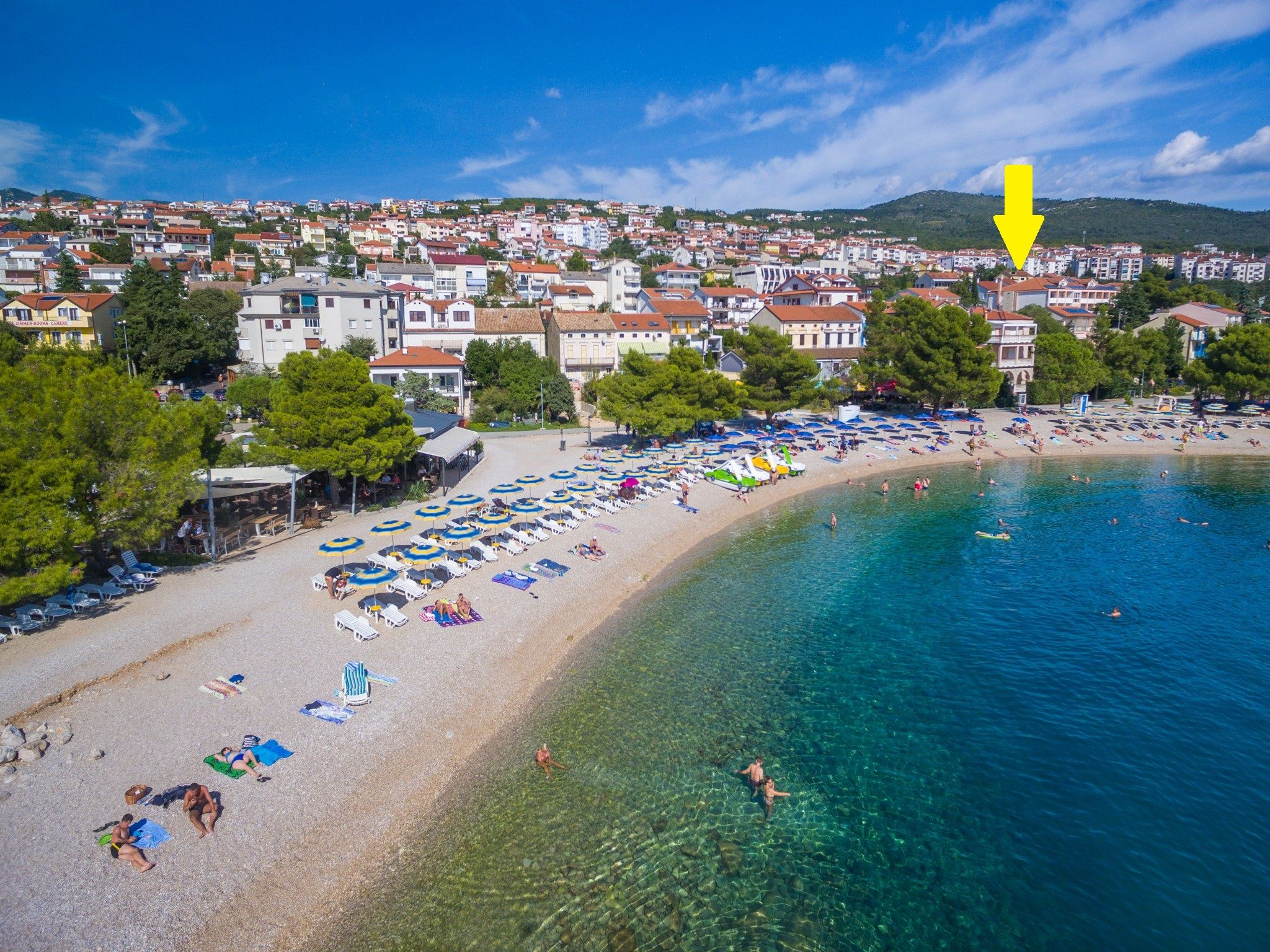 Apartment mit Meerblick im beliebten Badeort Crikvenica