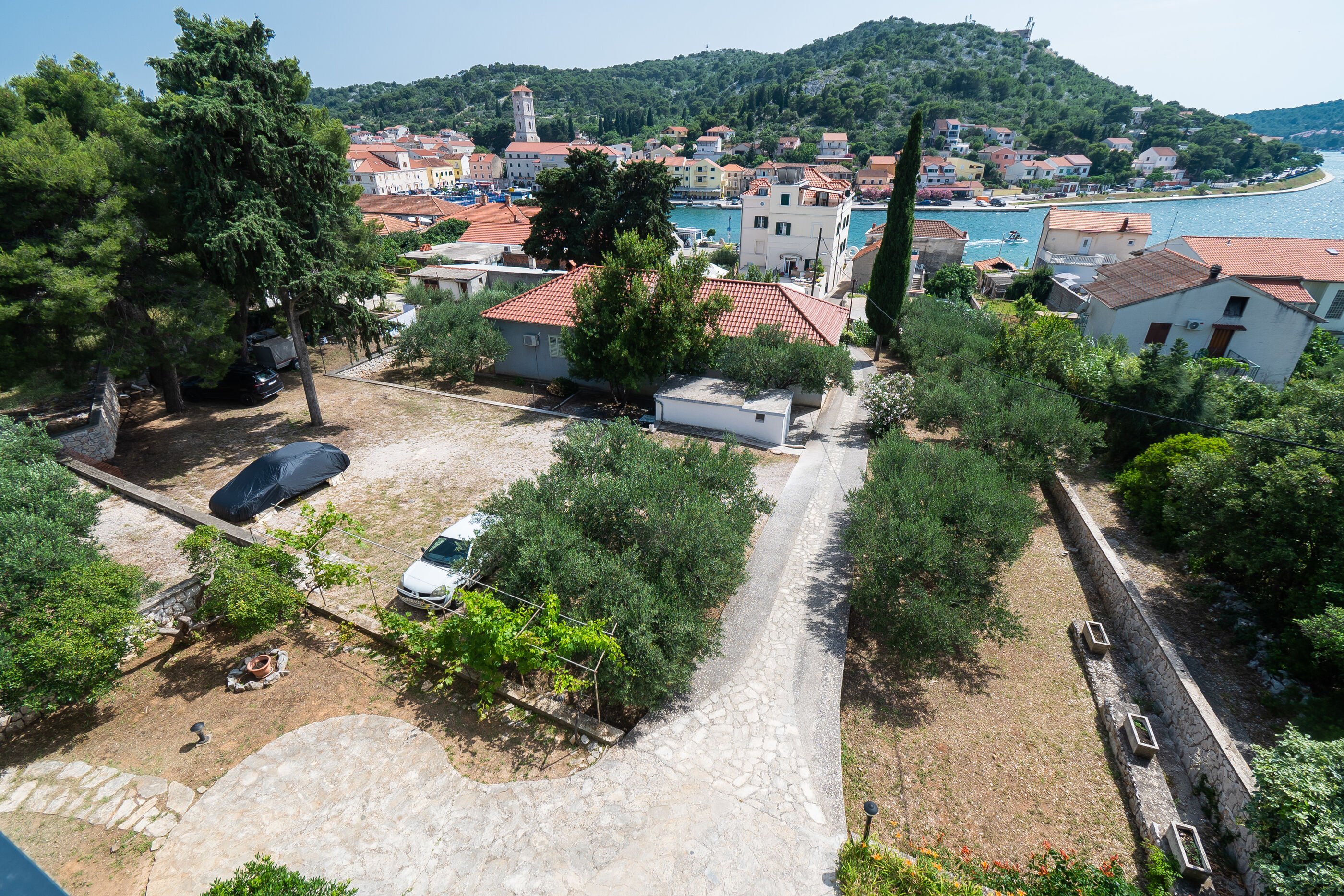 Studio in Tisno mit Klima, Sat-TV, Meerblick